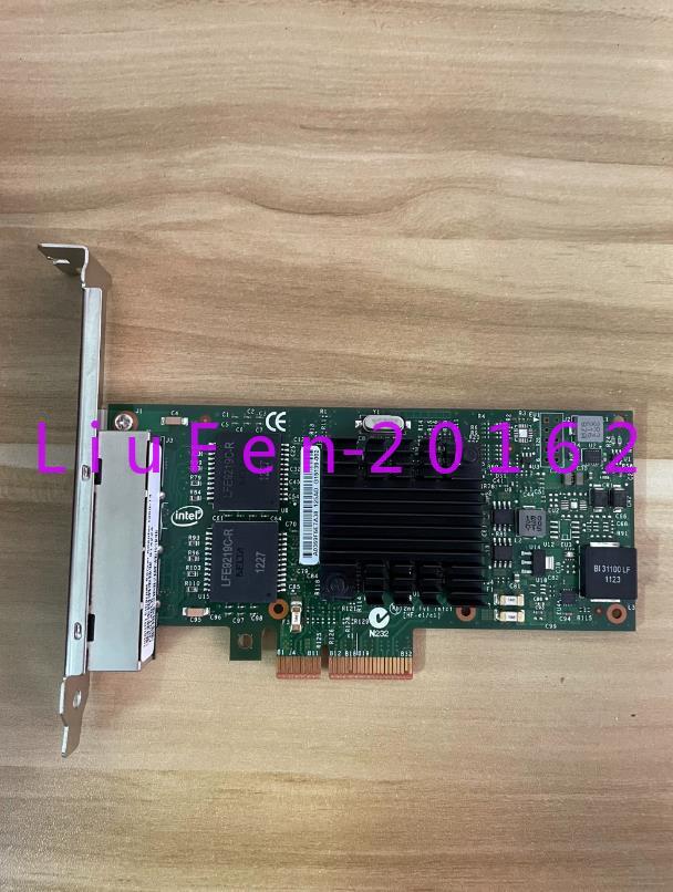 1pc used intel I350T4BLK I350-T4 network card