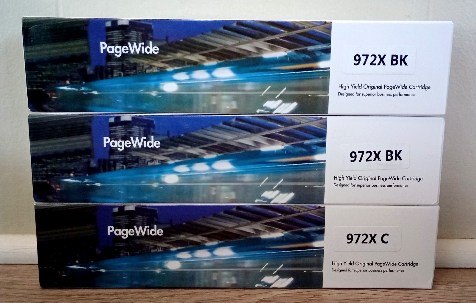 (3 Pack) 972X High Yield Original PageWide Cartridges Compatible For HP PageWide