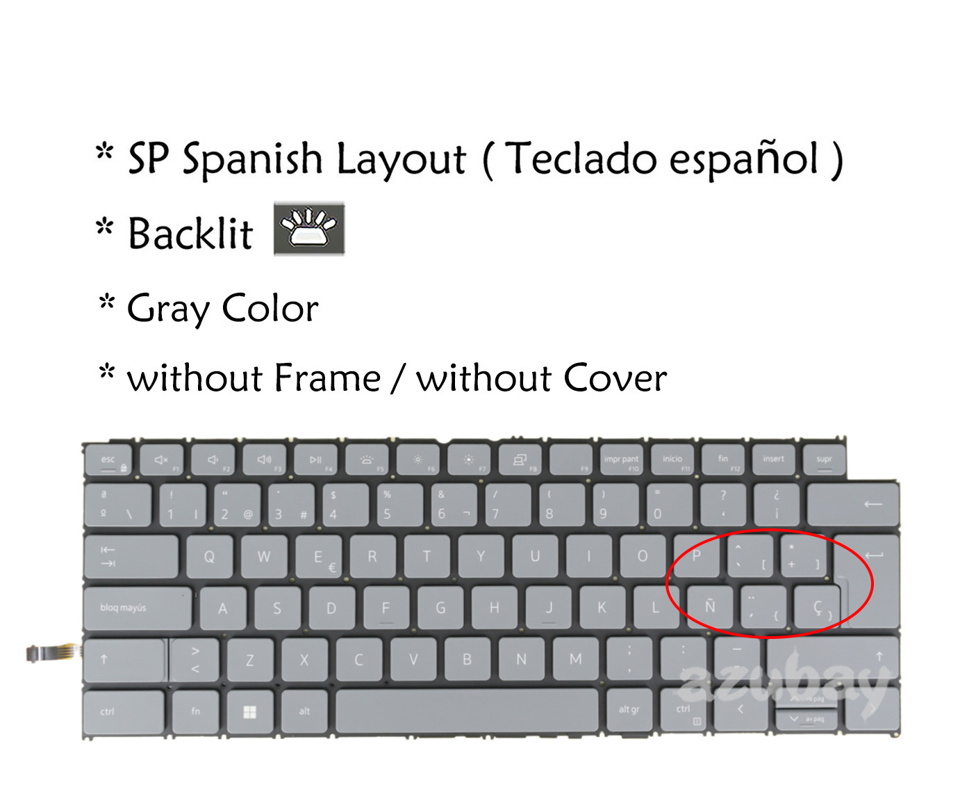 Teclado LA Español Keyboard For DELL Latitude 3320 3330 3420 3430 0730Y5 Backlit
