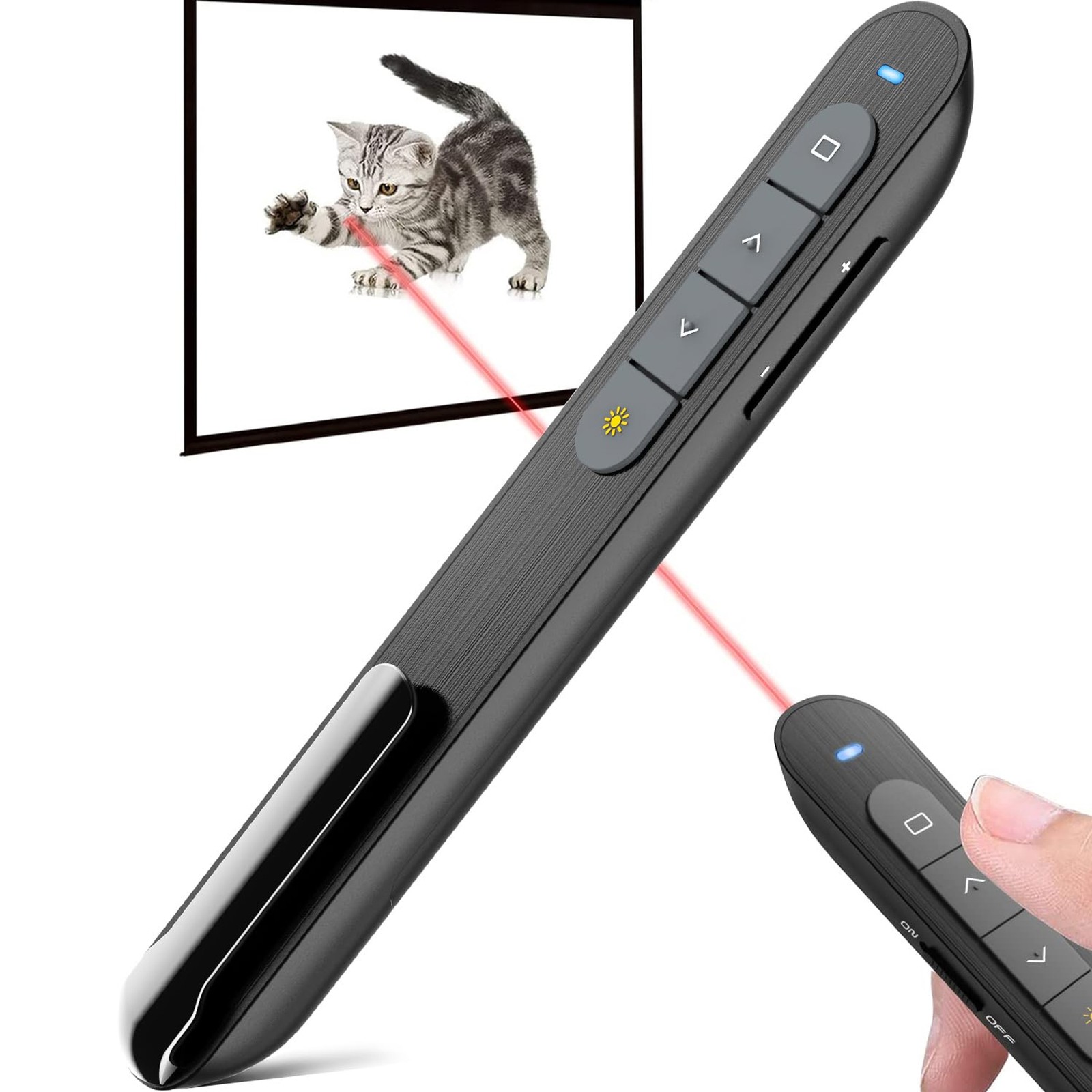 Presentation Clicker For Powerpoint Wireless Presenter With Volume Control