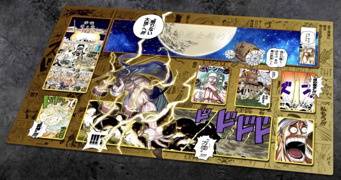 Enel One Piece Playmat With Zones OPCG TCG Card Game Play Mat Thicken NEW HOT
