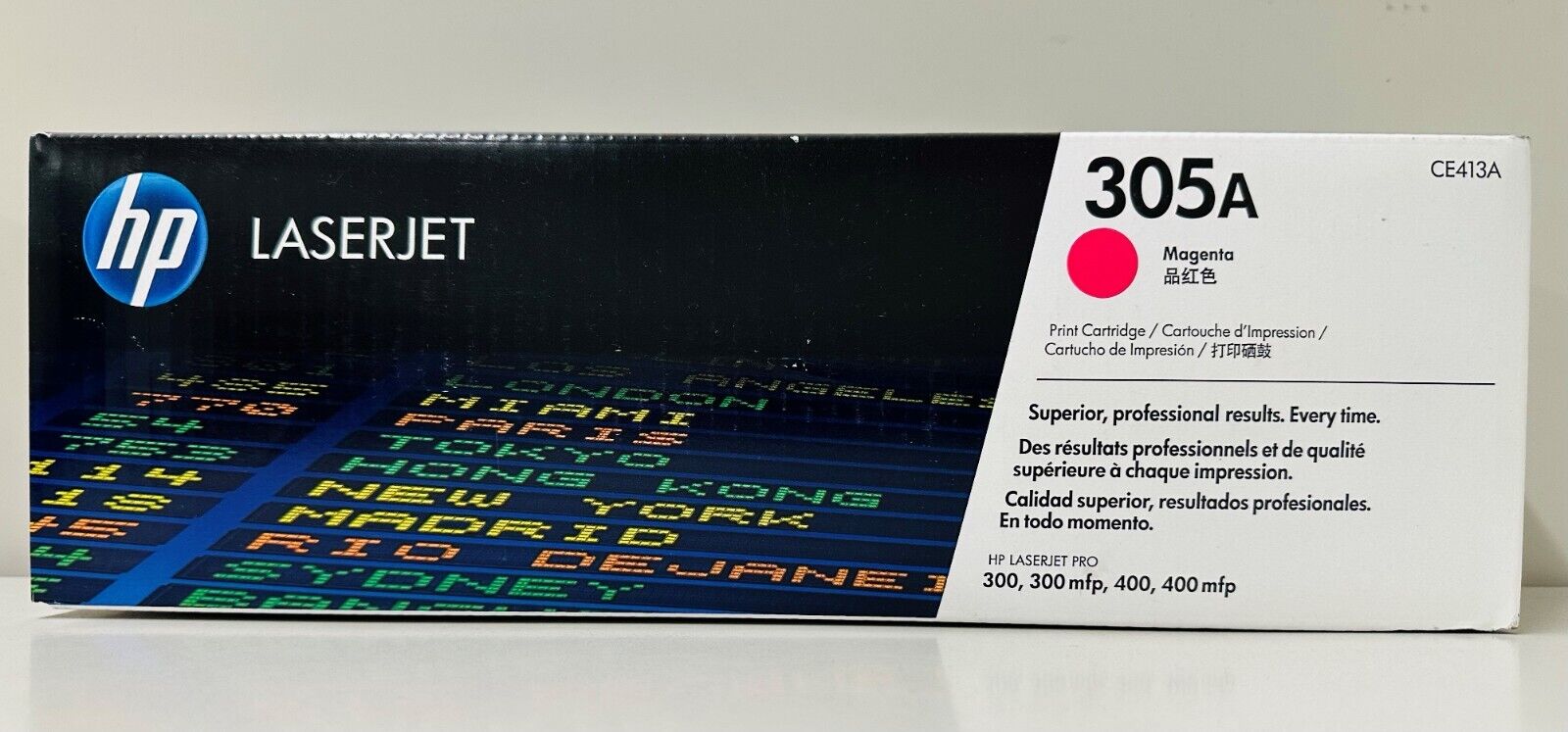 New Genuine HP 305A Magenta Toner Cartridge Box Color LaserJet Pro M300