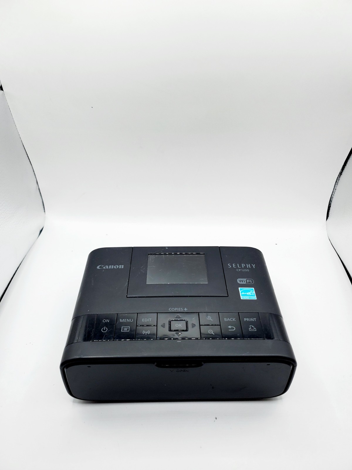 Canon Selphy CP1200 Compact Color 4x6 Photo Printer Only Power Tested No Ink