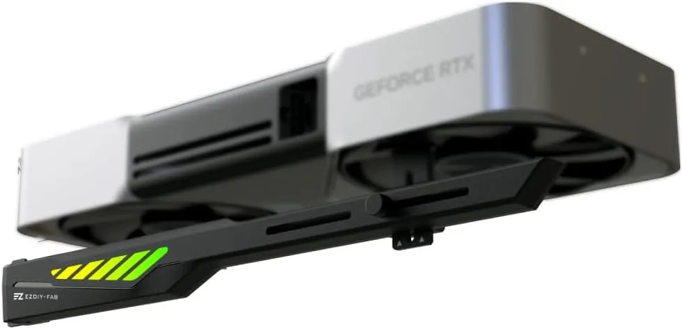 Adjustable ARGB GPU Support Bracket Anti Sag Graphics Card Holder 5V 3 Pin Black