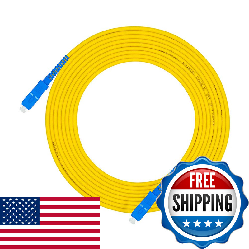 Jeirdus 30Meters 100Ft Sc To Sc Fiber Optic Cable Jumper Optical Patch Cord