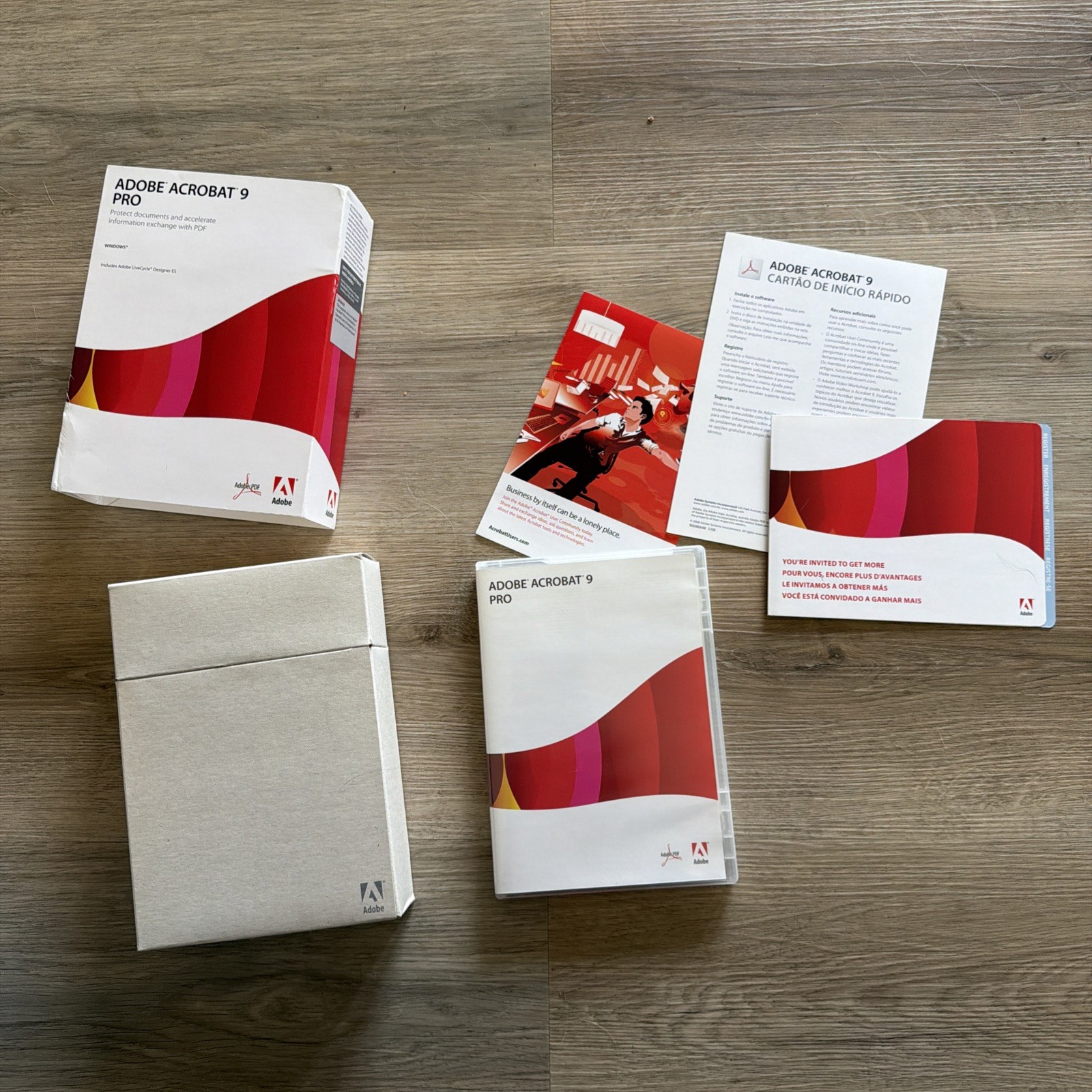 Adobe Acrobat 9 Pro Education Edition Complete with Disc & Manuals Serial Window