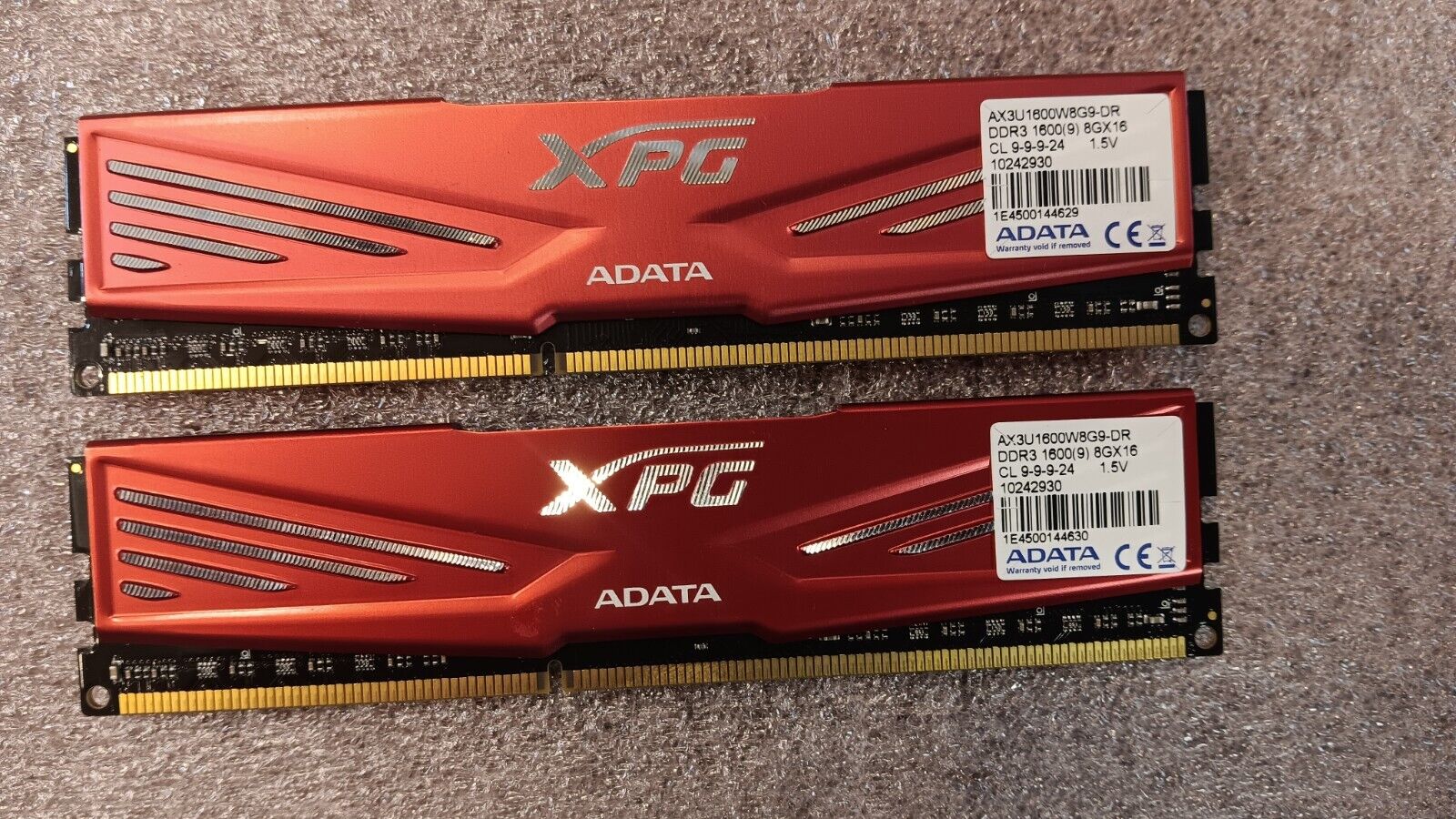 Adata XPG V1.0 DDR3 RAM 16GB (2x8GB) DDR3 1600MHz PC3 12800 AX3U1866W8G9-DR