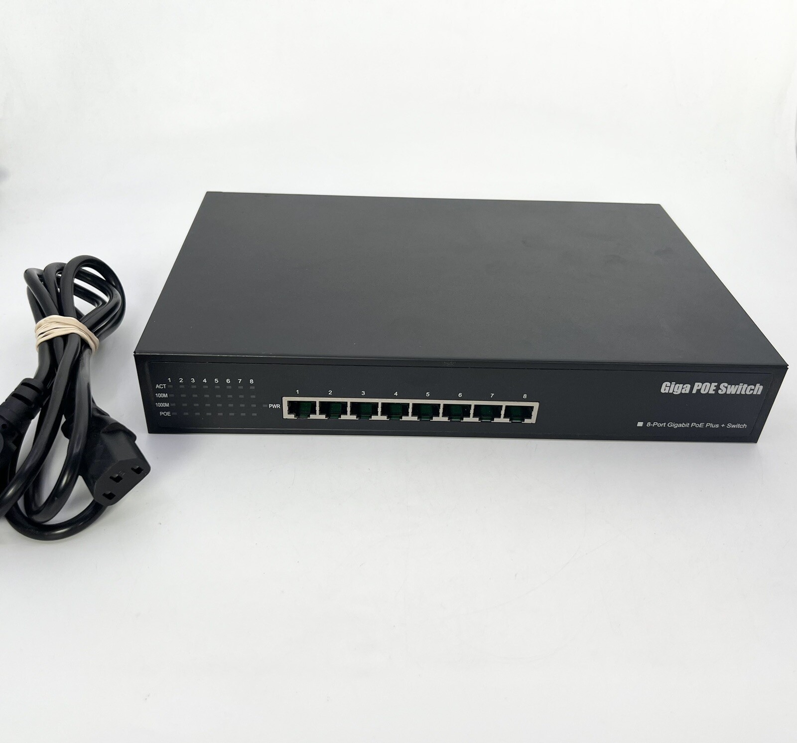 LTS PoE Switch: 8 Camera Inputs POE-SW800G  With Power Supply - FAST SHIPPING