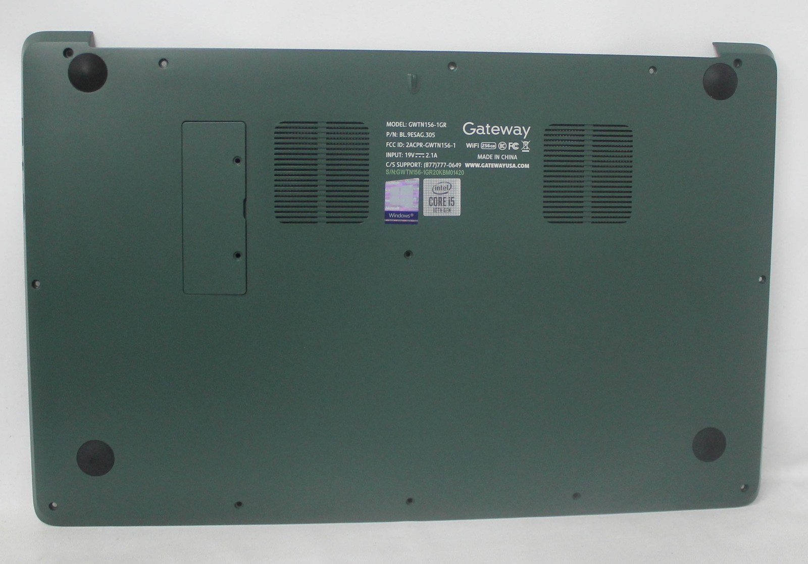 GWTN156-1GR-BASE Gateway Bottom Base Cover Green Gwtn156-1Gr "GRADE A"