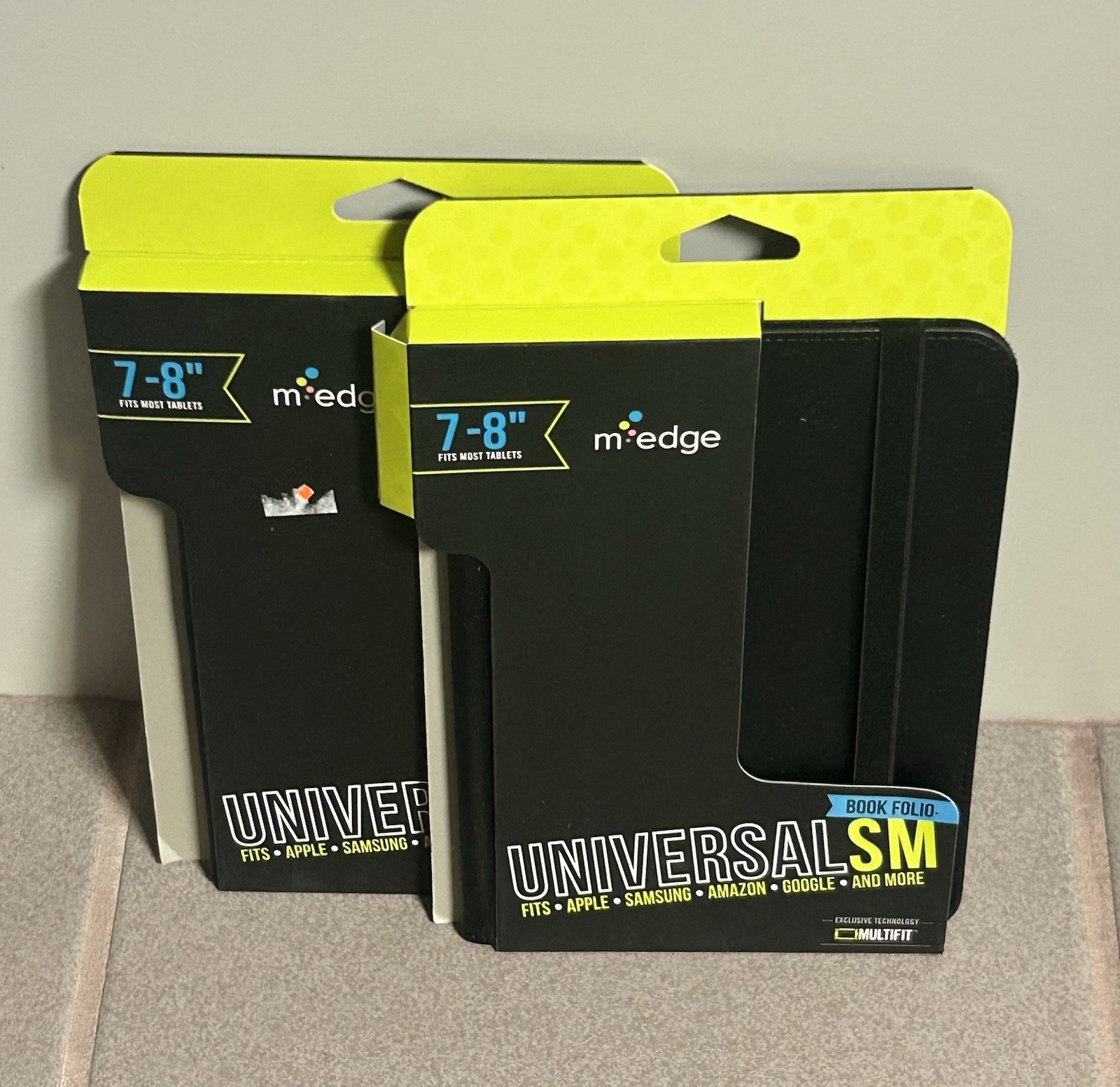 M-Edge Book Folio Universal SM Case Tablets 7"-8" Apple Samsung Amazon Google