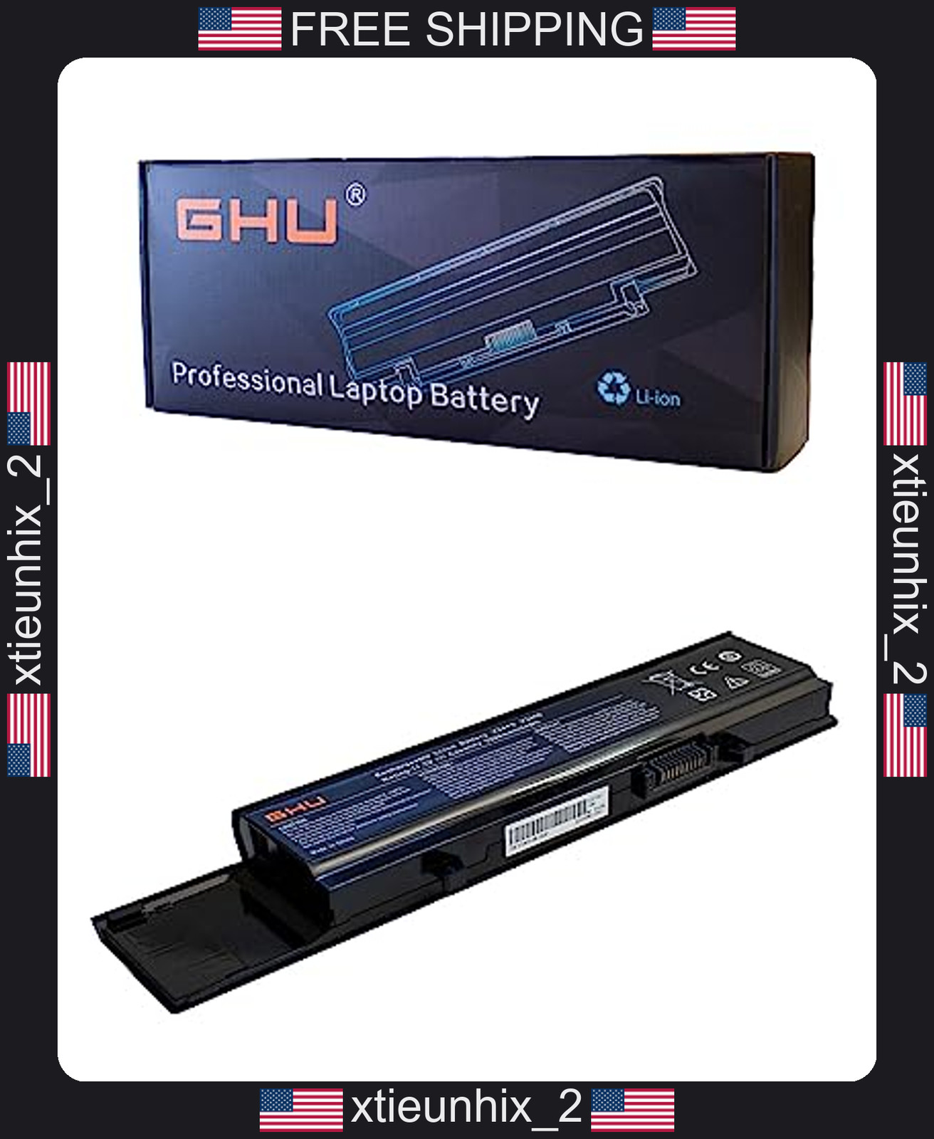 Dell Vostro Battery Replacement 58Wh for 3400 3500 3700 Models