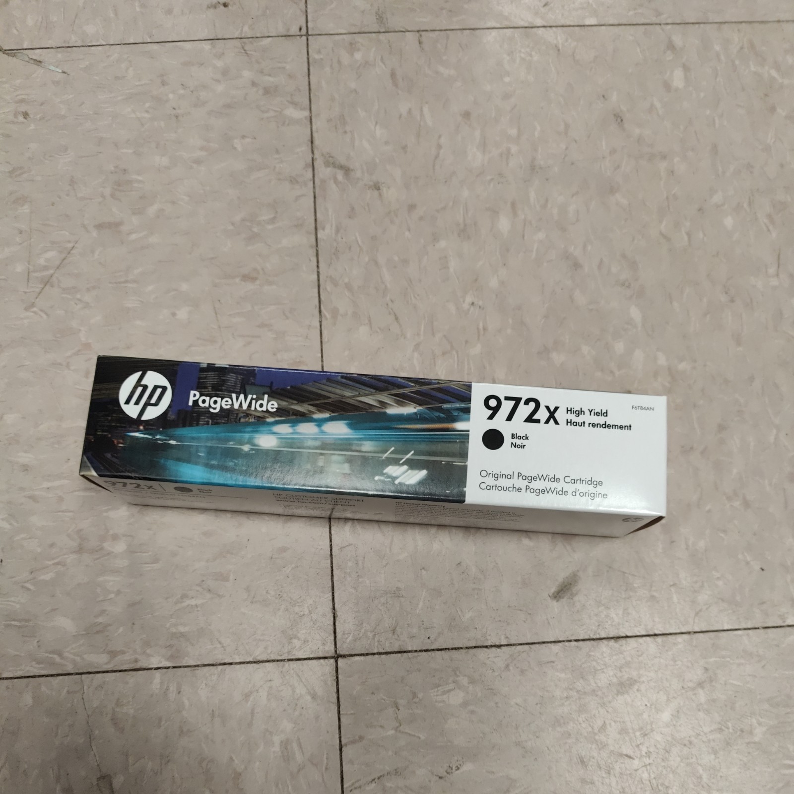 HP 972X PageWide Cartridge High Yield Black Ink Cartridge Mar 2025 F6T84AN