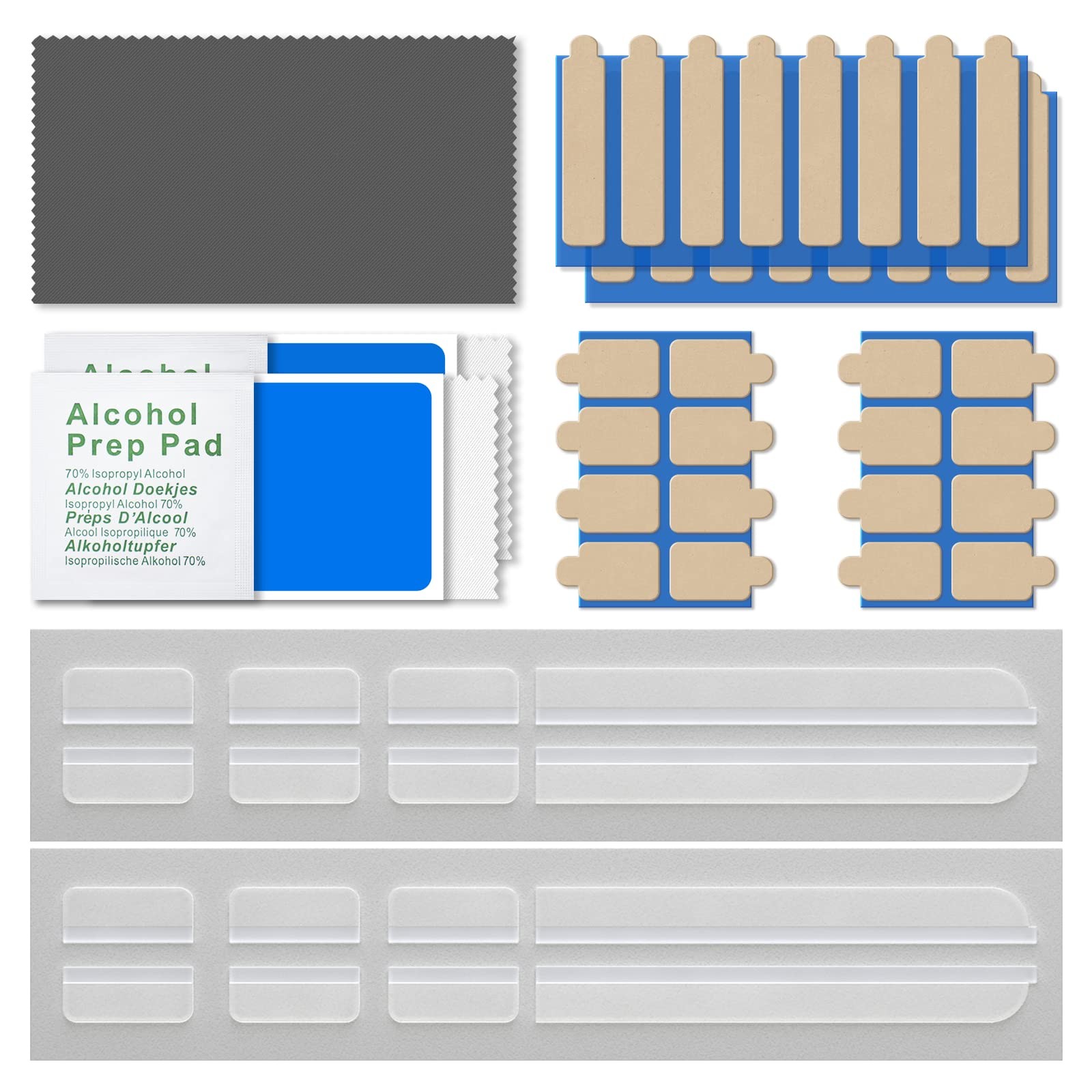 Privacy Screen Adhesive Strips and Slide Mount Holder Tabs for Computer Monit...