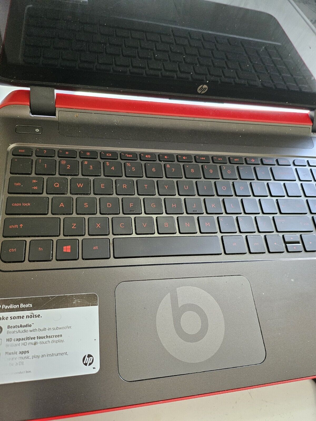 HP Beats beatsaudio special edition laptop computor notebook vintage working