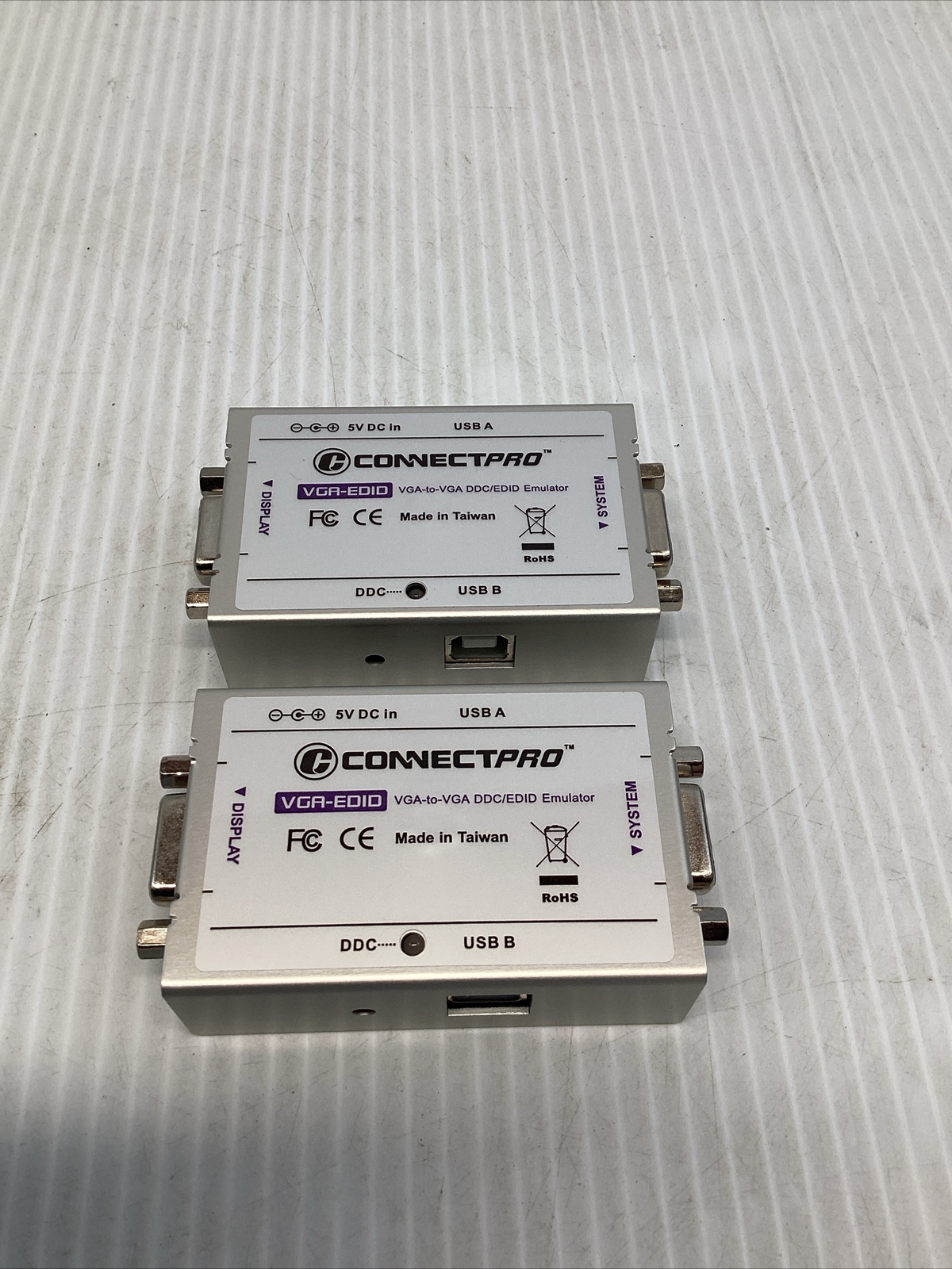 ConnectPRO VGA-EDID VGA-TO-VGA DDC/EDID Emulator And Installation Guide 2 Pack