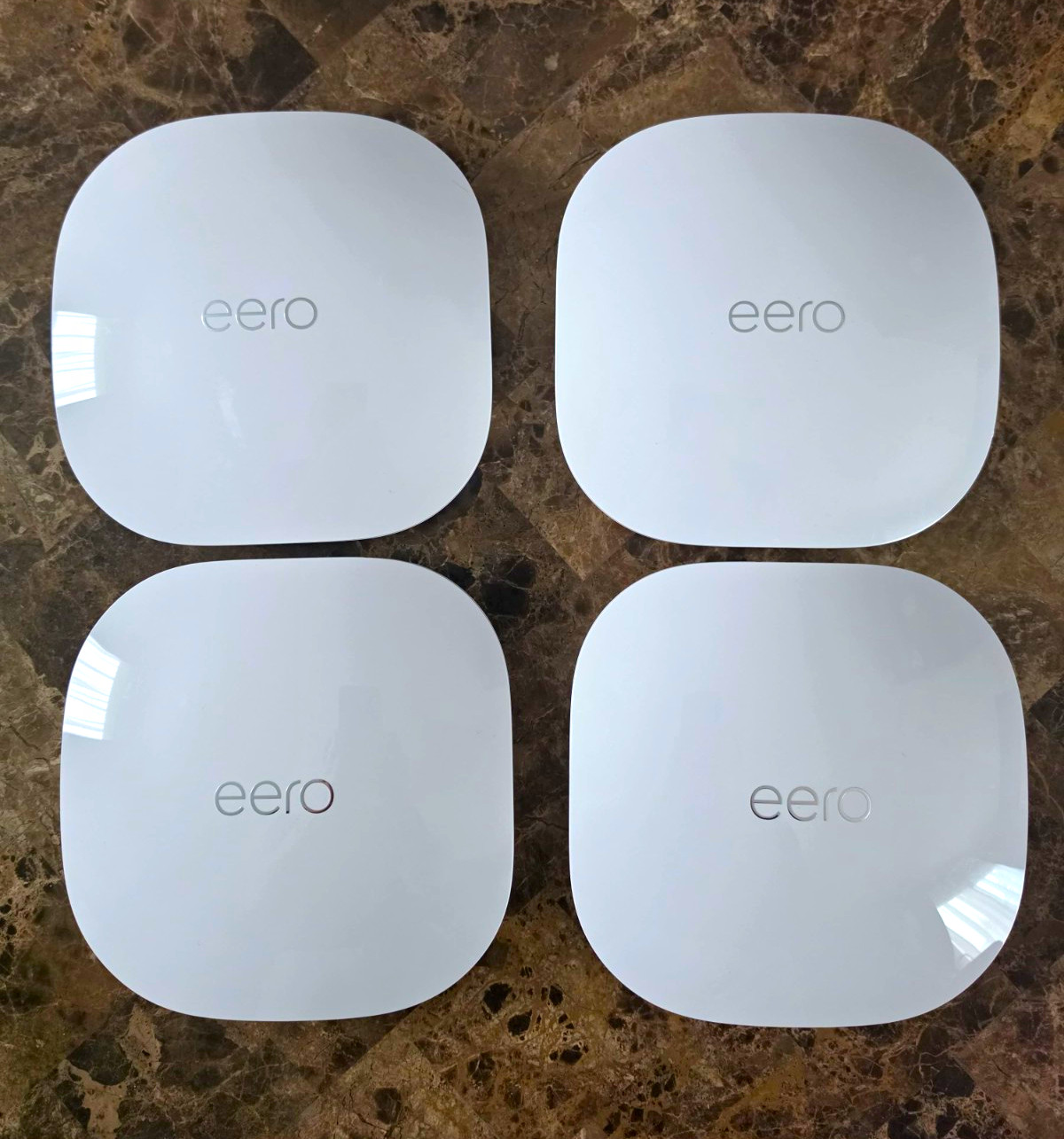 eero PoE 6 Router PoE WiFi 1200Mbps 2x RJ-45 White Lot of 4 T010001