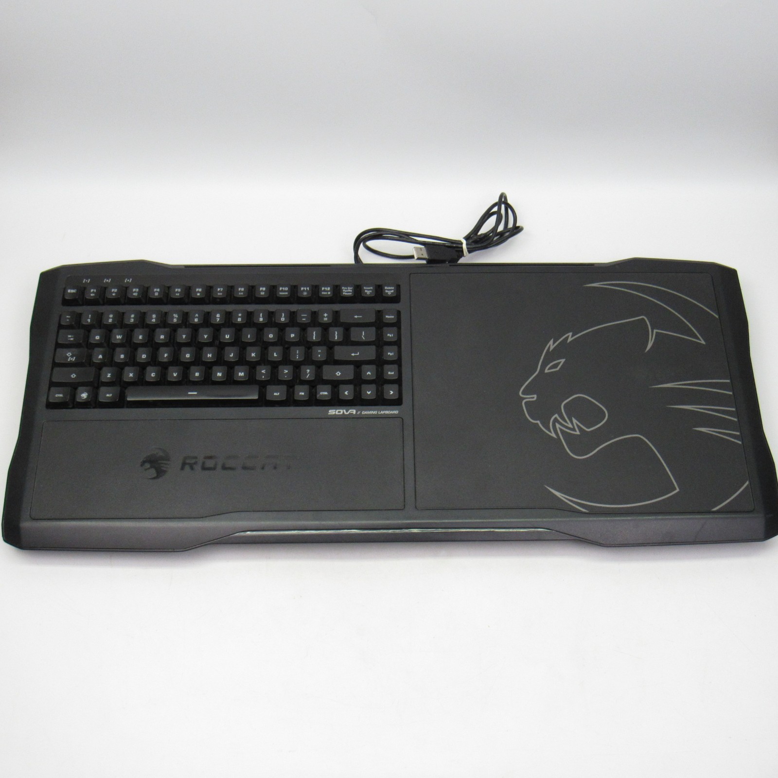ROCCAT SOVA Gaming Lapboard USB Keyboard For PC, Xbox One, PS4 - REWIRED CABLE
