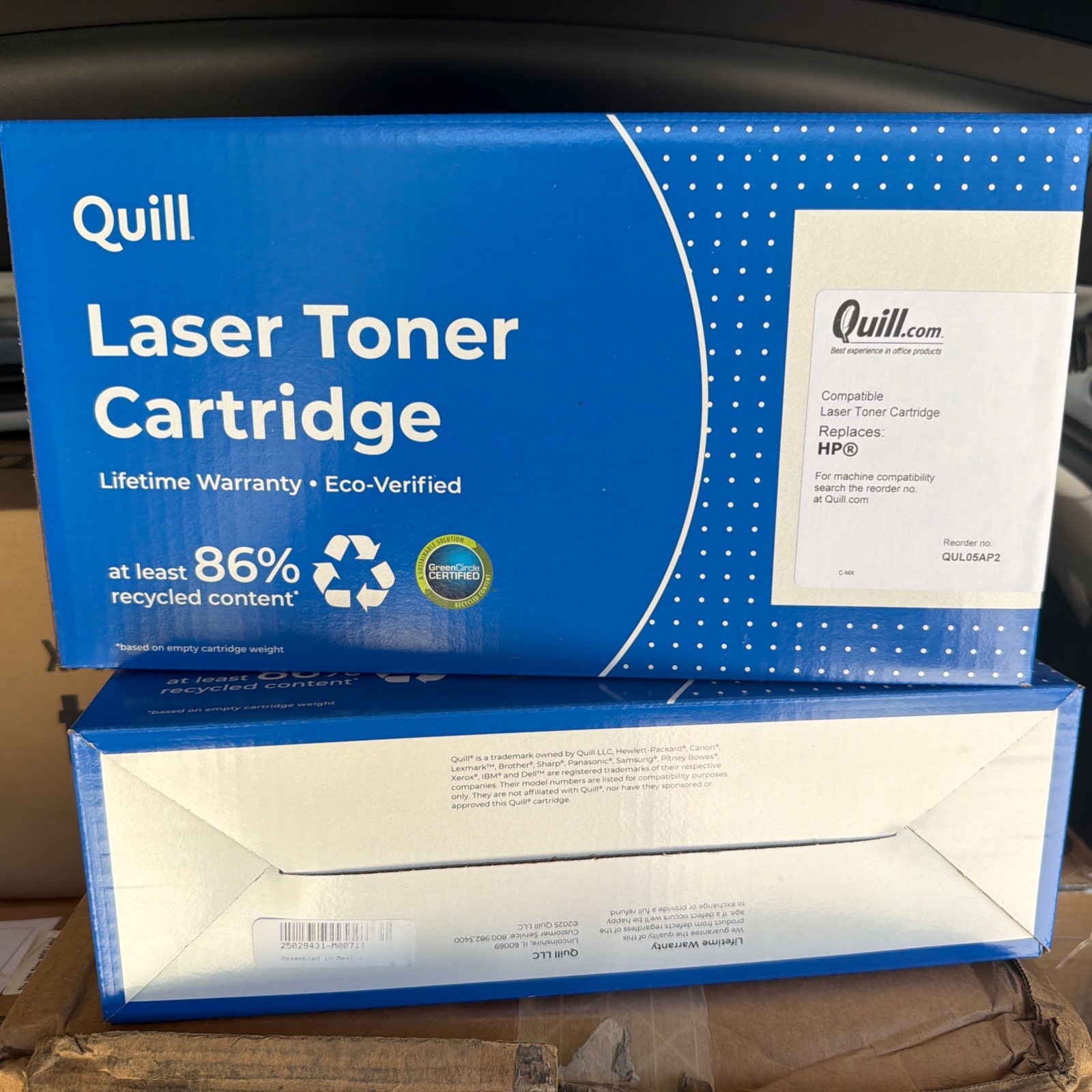 Quill QUL05AP2 Black Laser Toner Cartridges (2-Pack) - Replaces HP 05A CE505A