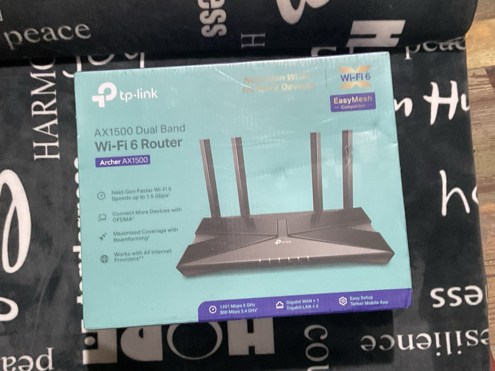 TP-Link Archer-AX1500 Wireless Dual Band Gigabit Router - Black
