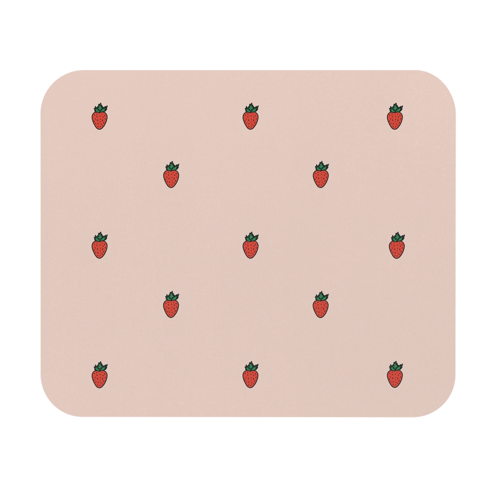 Cute Strawberry Pattern Mouse Pad, Desk Decor, Gift for Her, Home Office,