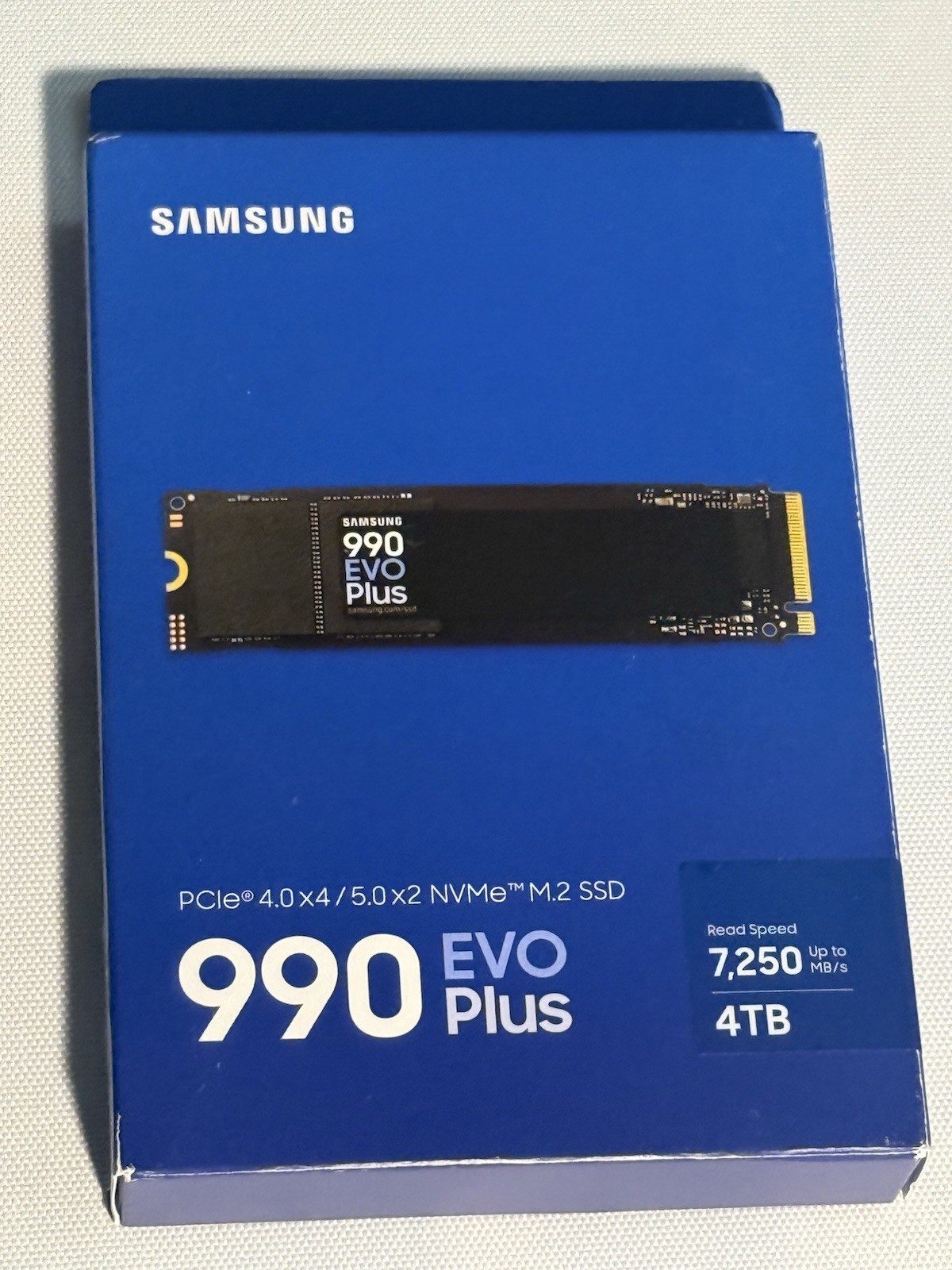 Samsung 990 EVO Plus 4TB NVMe M.2 SSD PCIe 5.0/4.0 OPEN BOX EXCELLENT NEVER USED