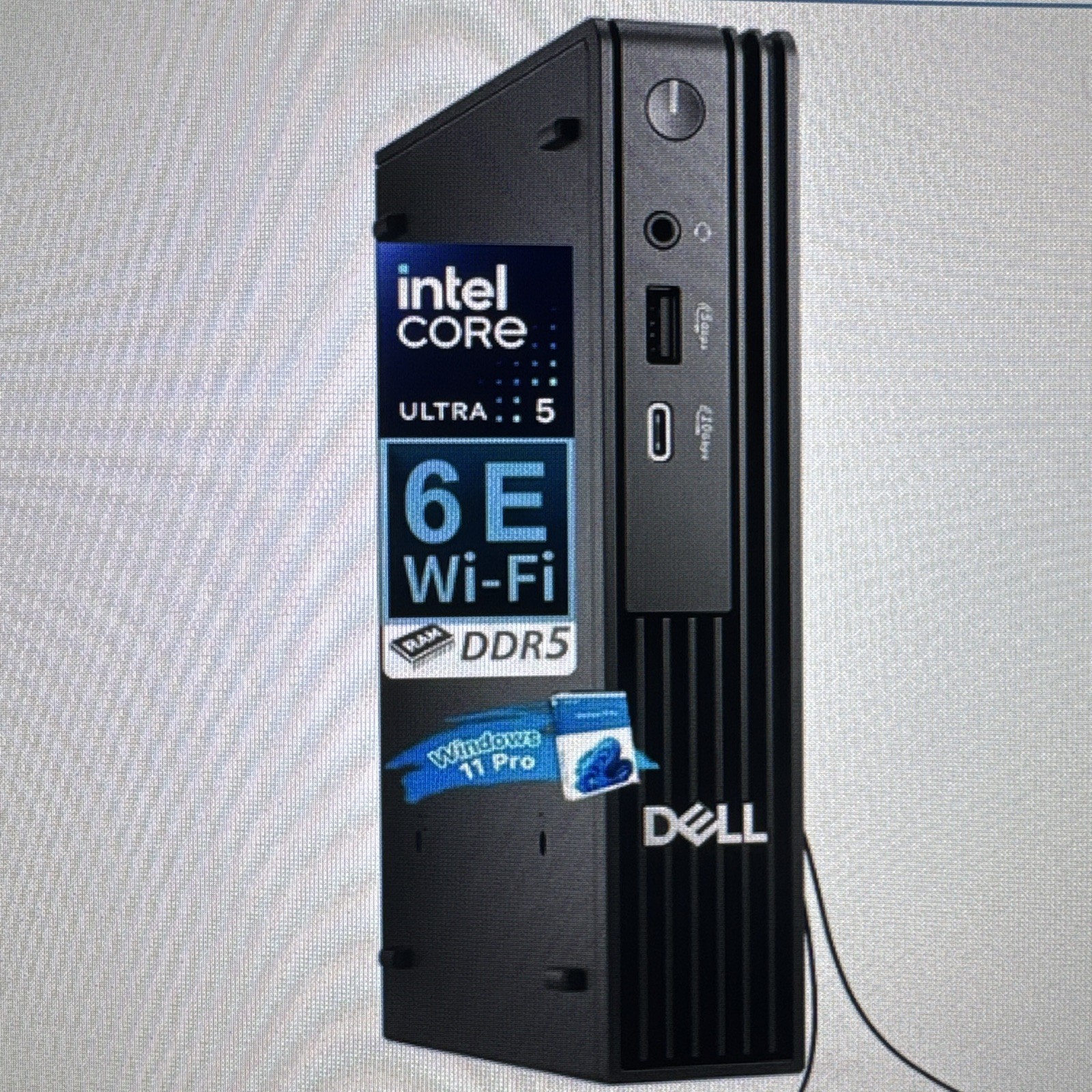Dell Pro Micro Desktop Computer Intel Core Ultra5 235T, 16GB DDR5 RAM, 512GB