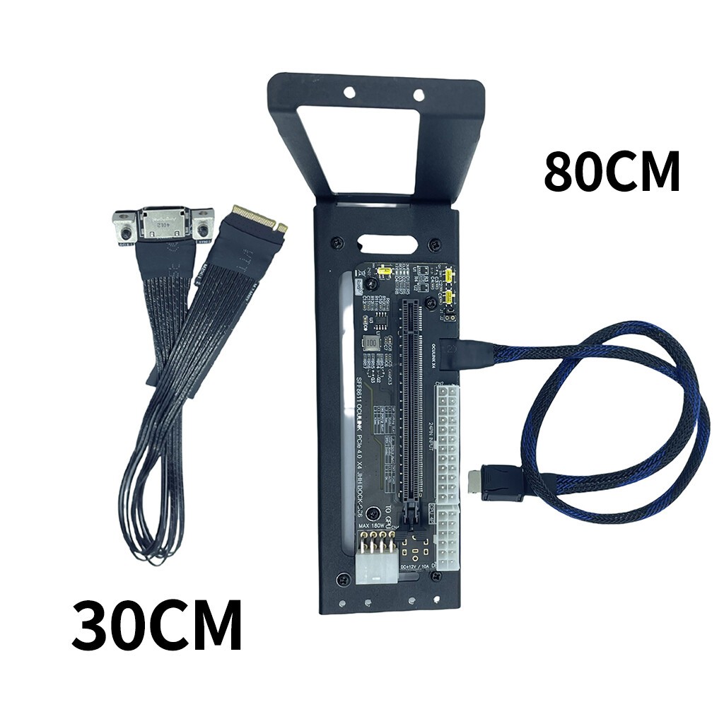 Oculink External Graphics Dock PCIE 4.0X4 M.2 8611 Adapter Board Bracket M.2