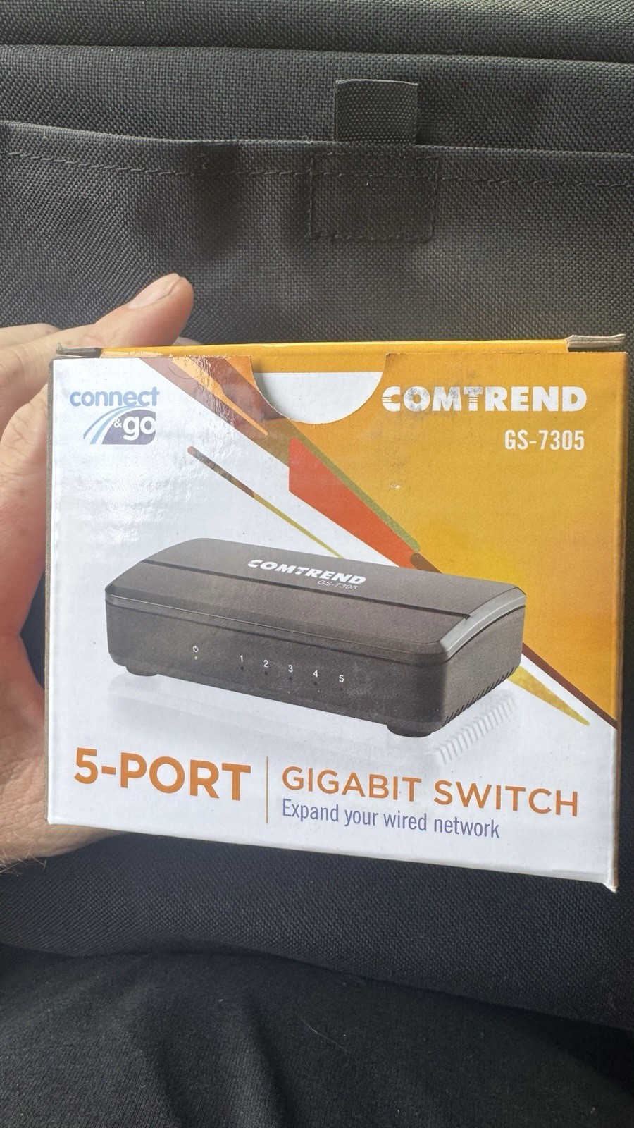 COMTREND 5-Port Gigabit Ethernet Switch GS-7305 New Connect & Go 301132-024