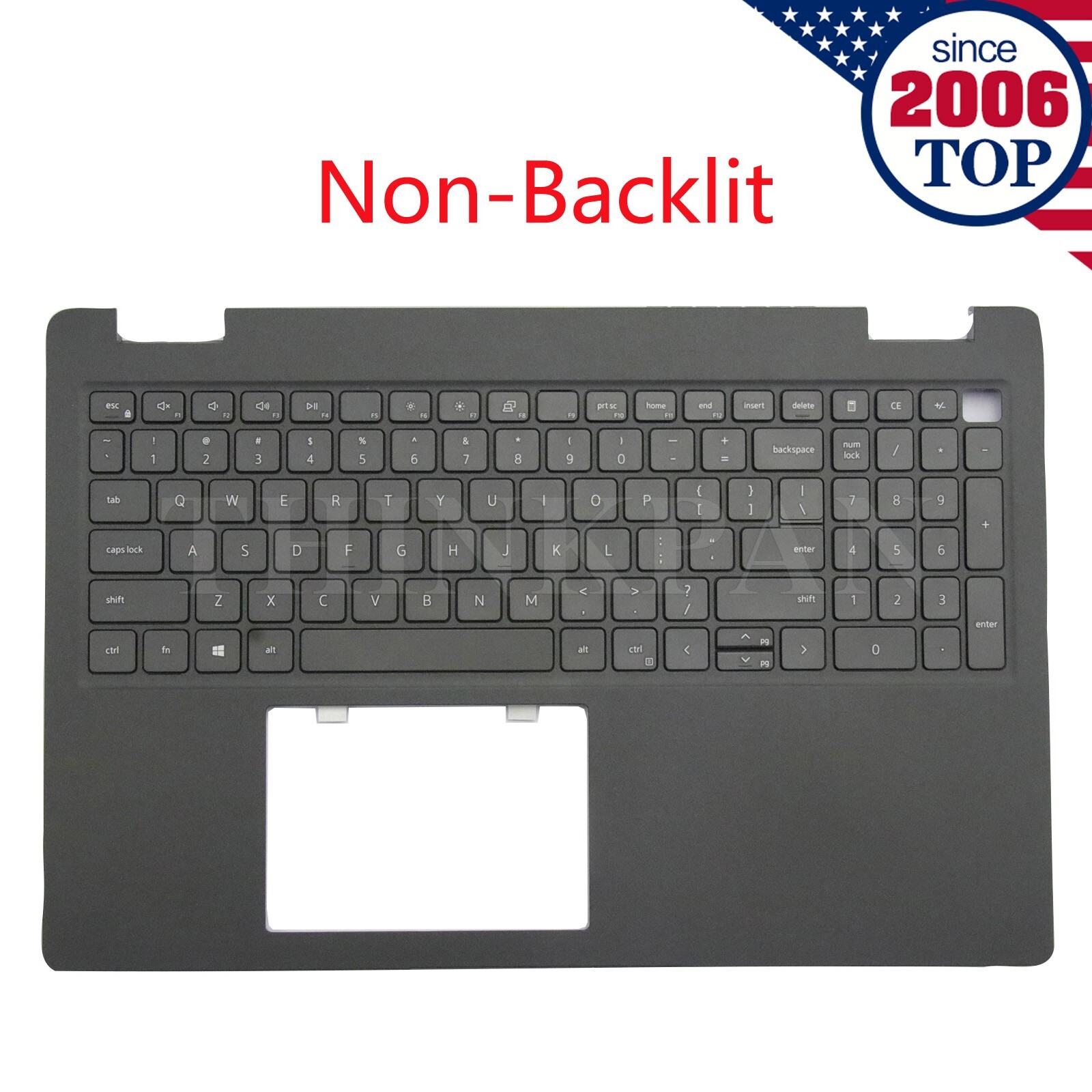 New Dell Latitude 3520 E3520 Laptop Palmrest Non-Backlit Keyboard 0DJP76 Black