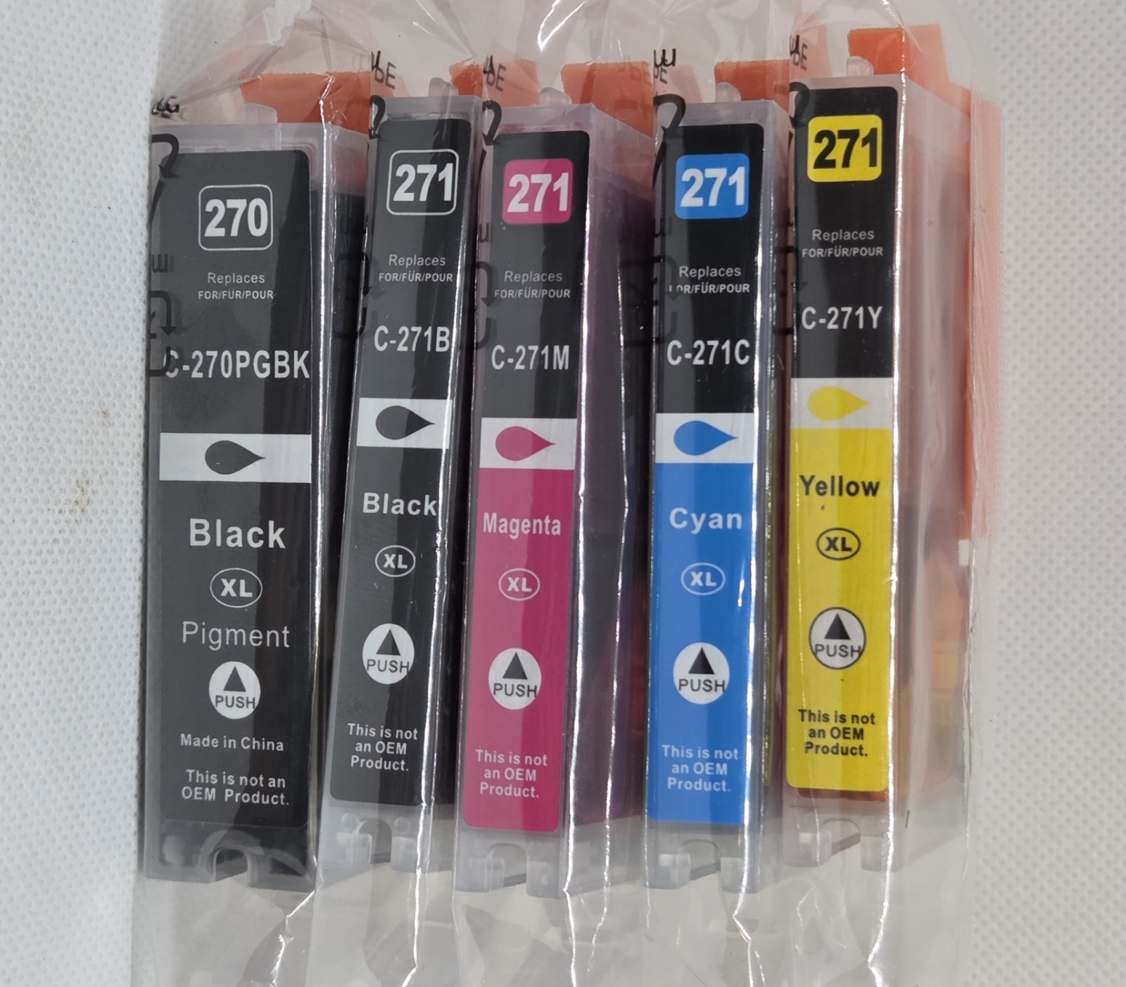5Pk TCT PGI-270 CLI-271 HY For Canon Pixma MG5720 MG6821 MG7720 Compatible Ink