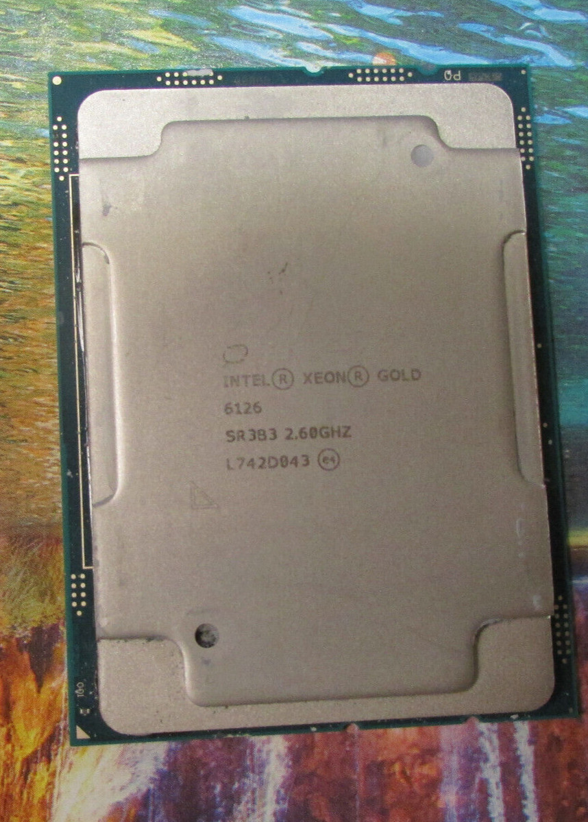 SR3B3 Intel Xeon Gold 6126 2.6Ghz 12Core 19.25MB LGA3647 CPU