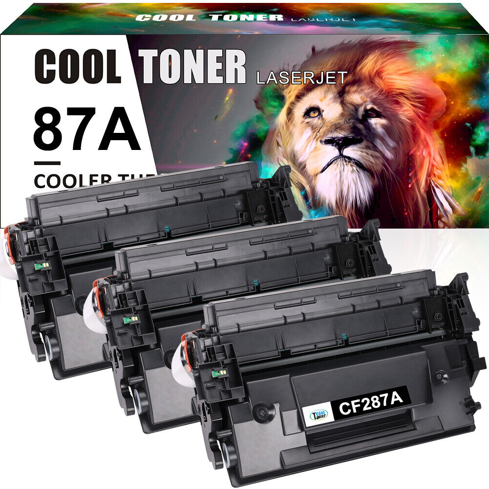 1-5PK CF287A 87A Black Toner Cartridge For HP LaserJet Pro M501 M501n M501dn