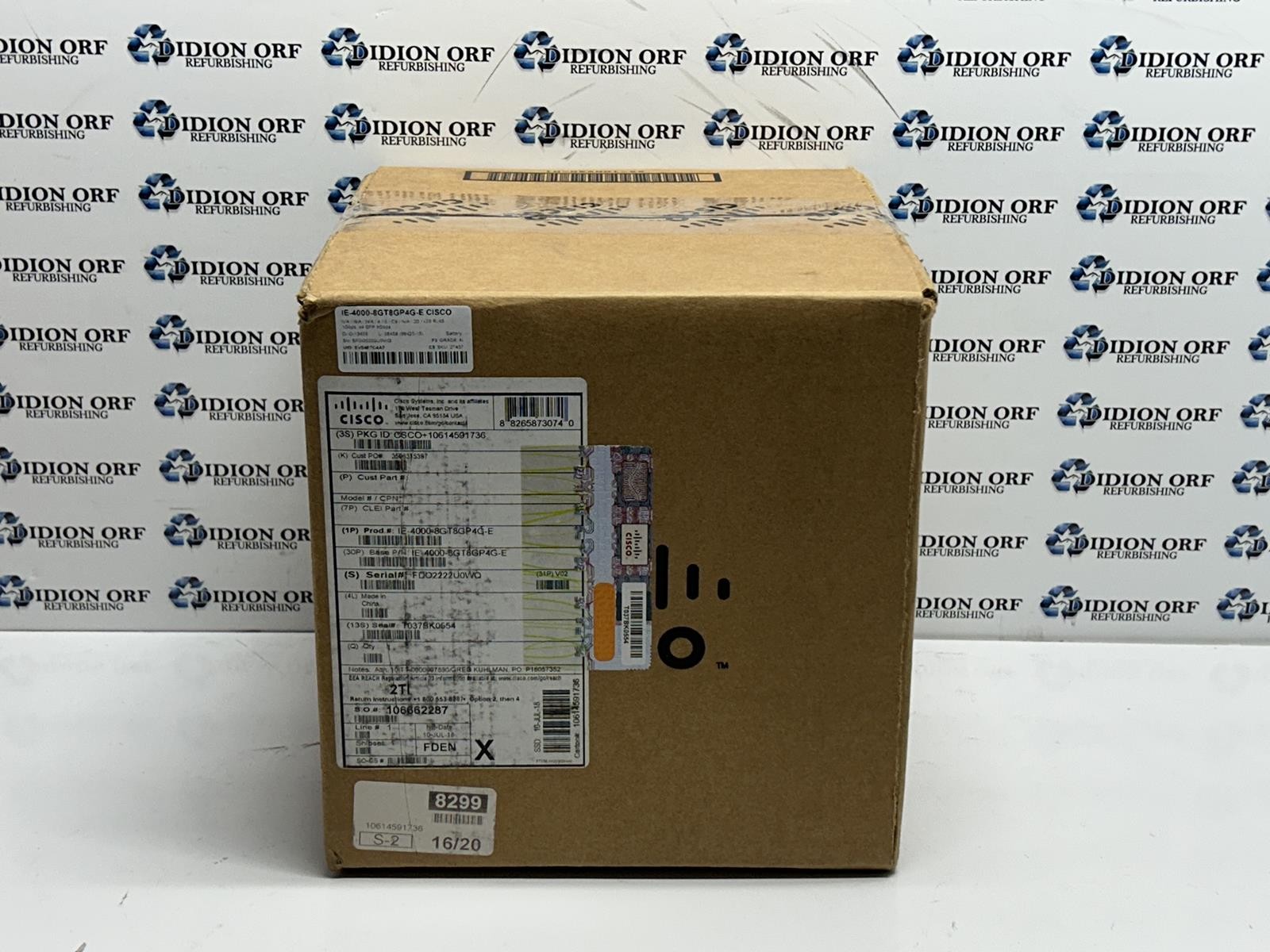 New Open Box CISCO IE-4000-8GT8GP4G-E Industrial Switch SKU 27437