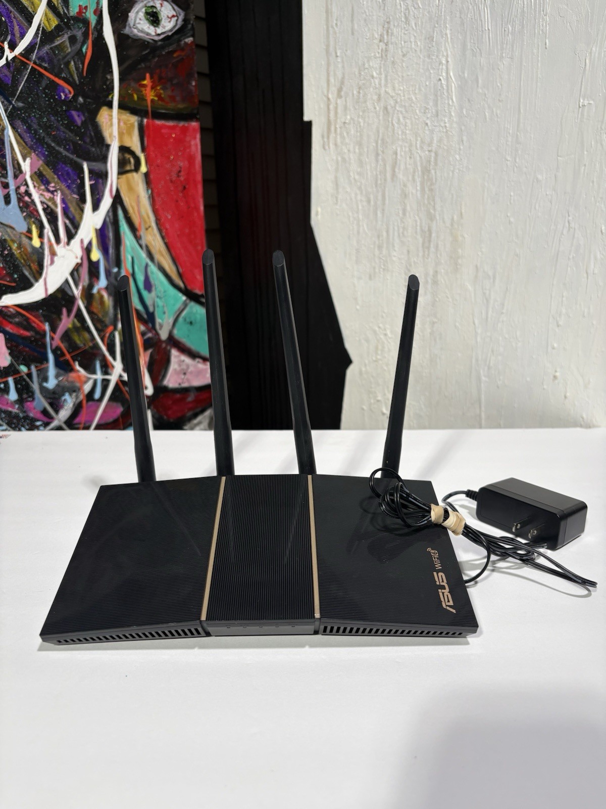 ASUS RT-AX57 WiFi 6 AX3000 Dual-Band Router, 4 LAN Ports, Gigabit