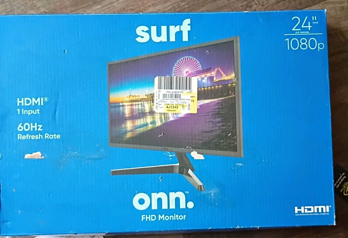 ONN 100002487 24 inch LED Backlight Monitor