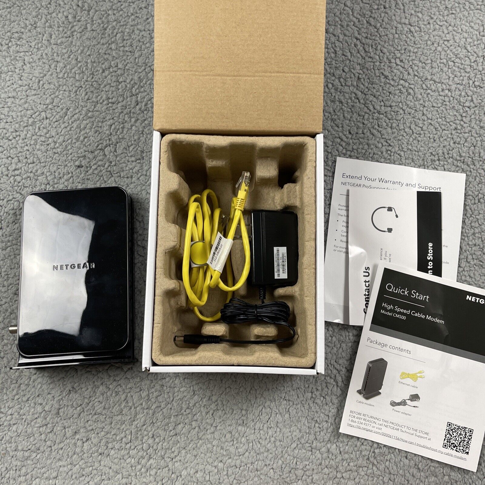 NETGEAR CM500-1AZNAS 16x4 DOCSIS 3.0 Cable Modem OPEN BOX