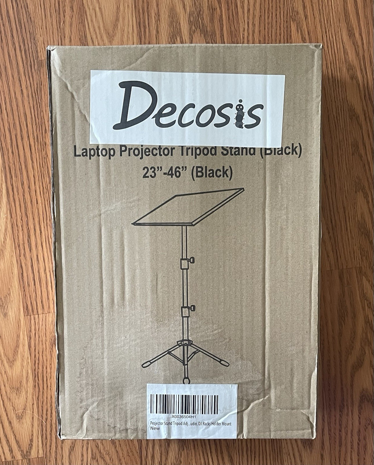 Projector Stand Tripod Adjustable, Laptop Height from 23.5 to 46.5 inches wit...