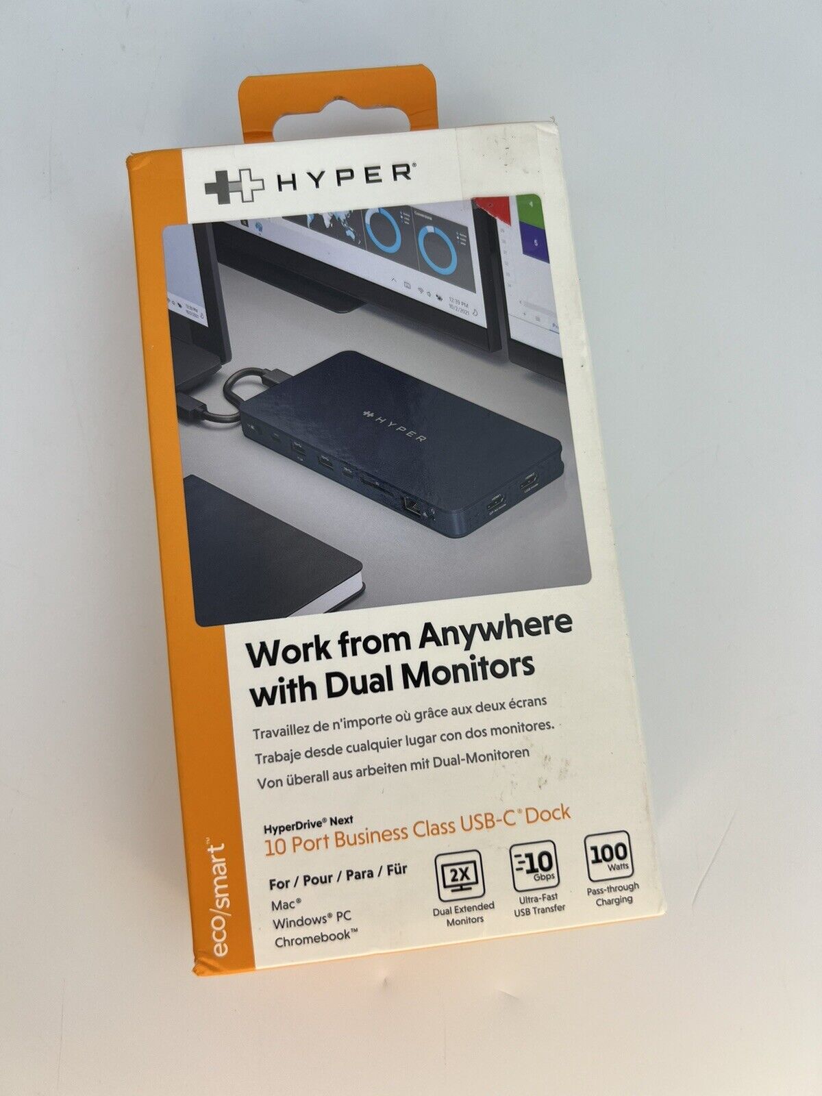 Hyper - HyperDrive Next 10 Port Business USB-C Dock - HD7001GL - Midnight Blue