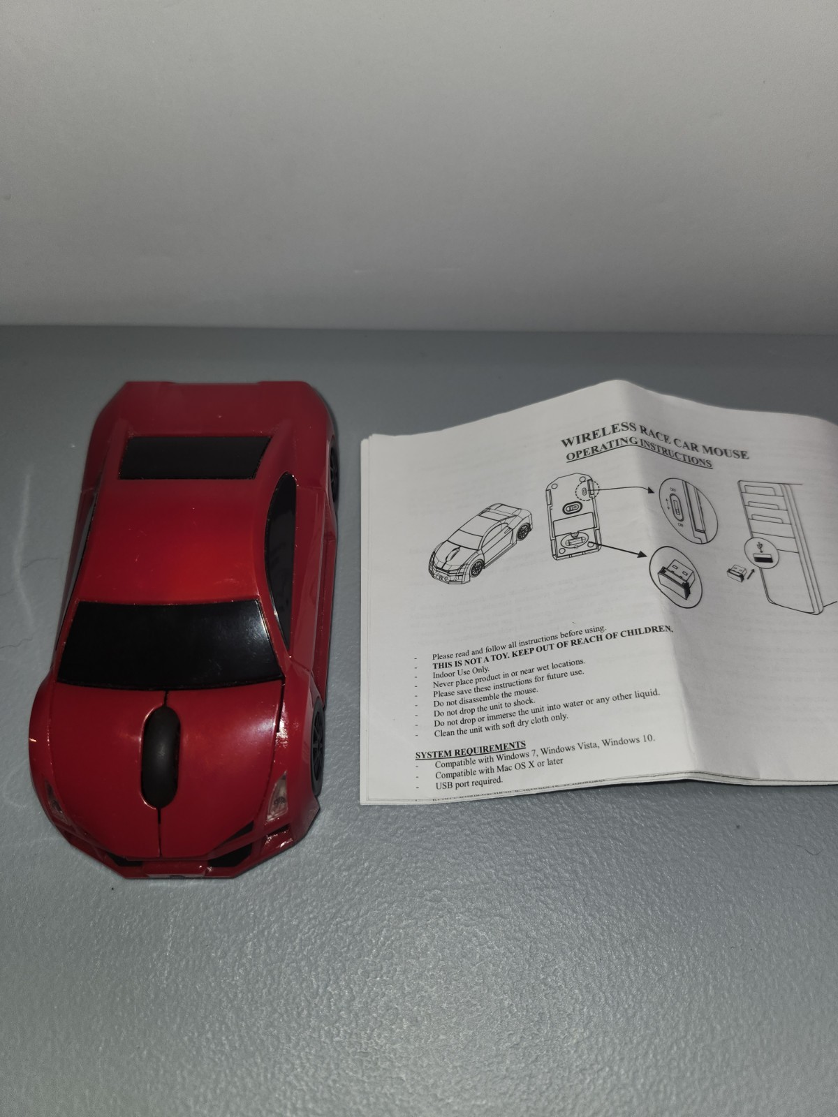 Avon Sport Car Shape USB Wireless Optical Mouse 