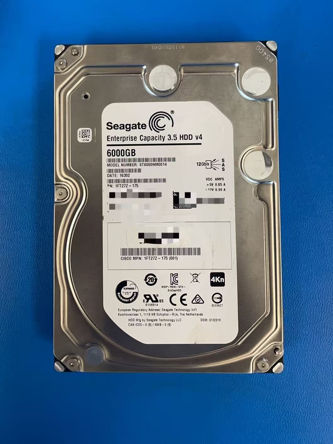 6TB Seagate Enterprise 7200 RPM 3.5" Internal SAS HDD - ST6000NM0014