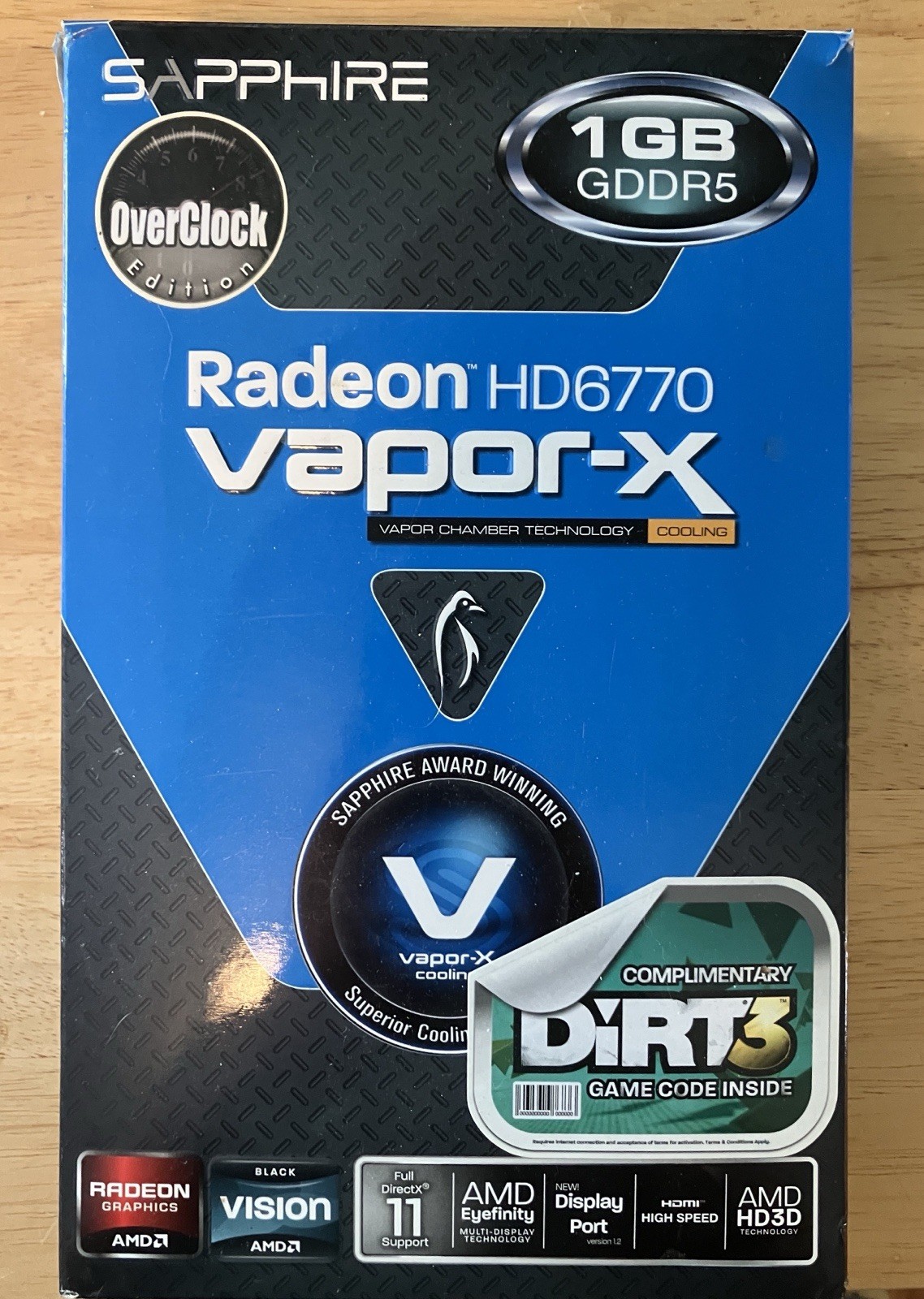 Sapphire Radeon HD6770 Vapor-x Graphics Card
