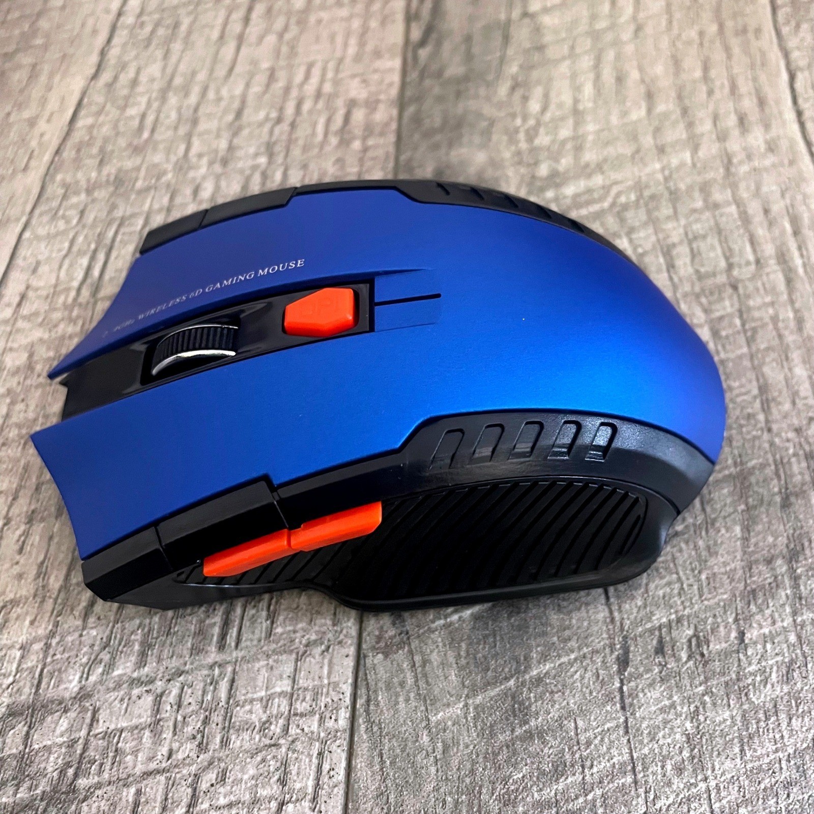 2.4GHz Wireless 6D Gaming Mouse Blue Black Optical 6-Button USB Nano Receiver