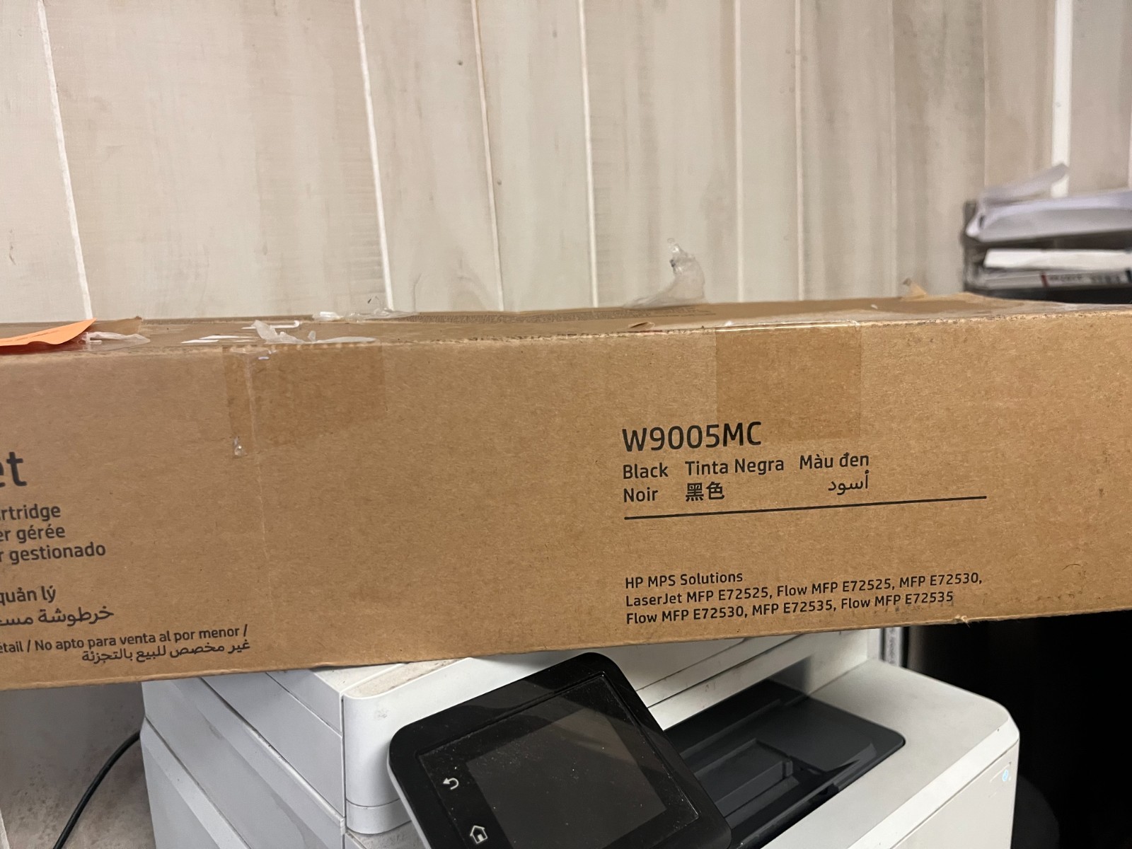 HP W9005MC Black Managed Toner for LaserJet E72525 E72530 E72535 open box - sb