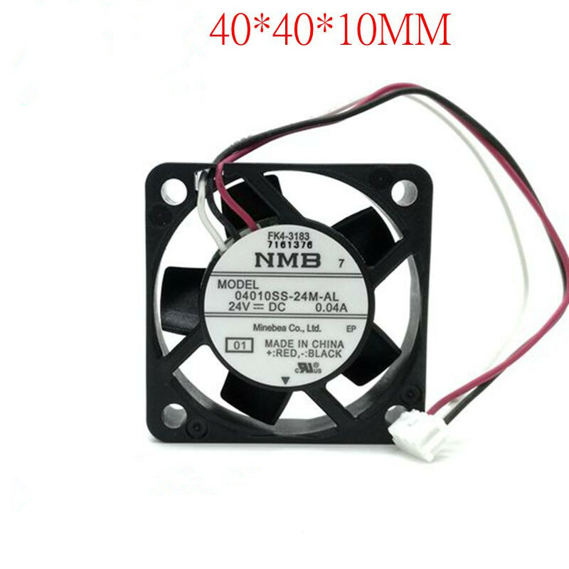 1pcs NMB 04010SS-24M-AL 4010 24V 0.04A 4CM 3-pin silent stop alarm fan