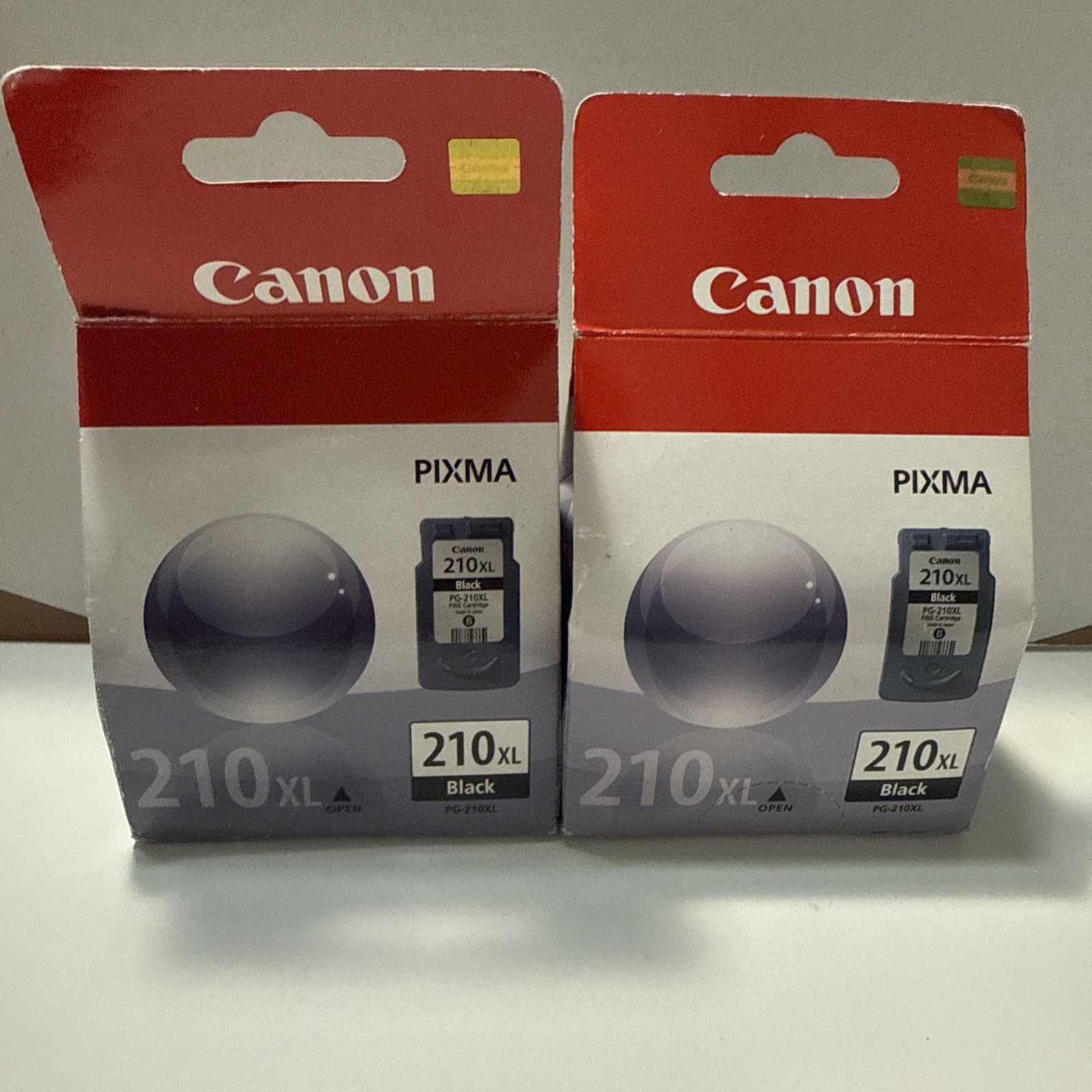 [New] 2 Genuine Canon PIXMA Printer Cartridges PG-210XL  Black Sealed in Boxes