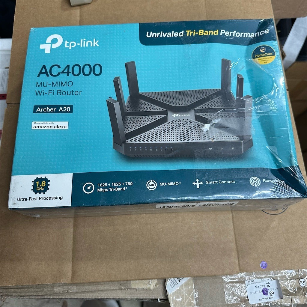 TP-Link Archer A20 AC4000 Tri-Band Wi-Fi Router MU-MIMO HomeCare Alexa