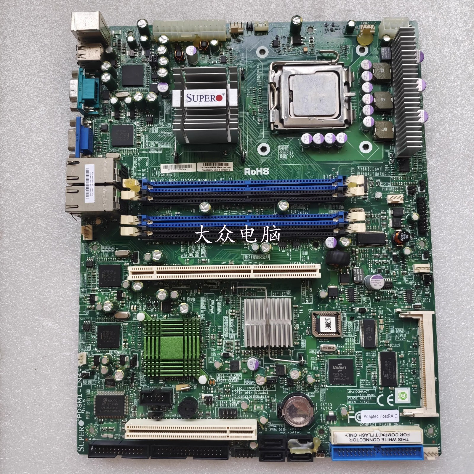 1PC SUPER PDSMI-LN4+ Server motherboard