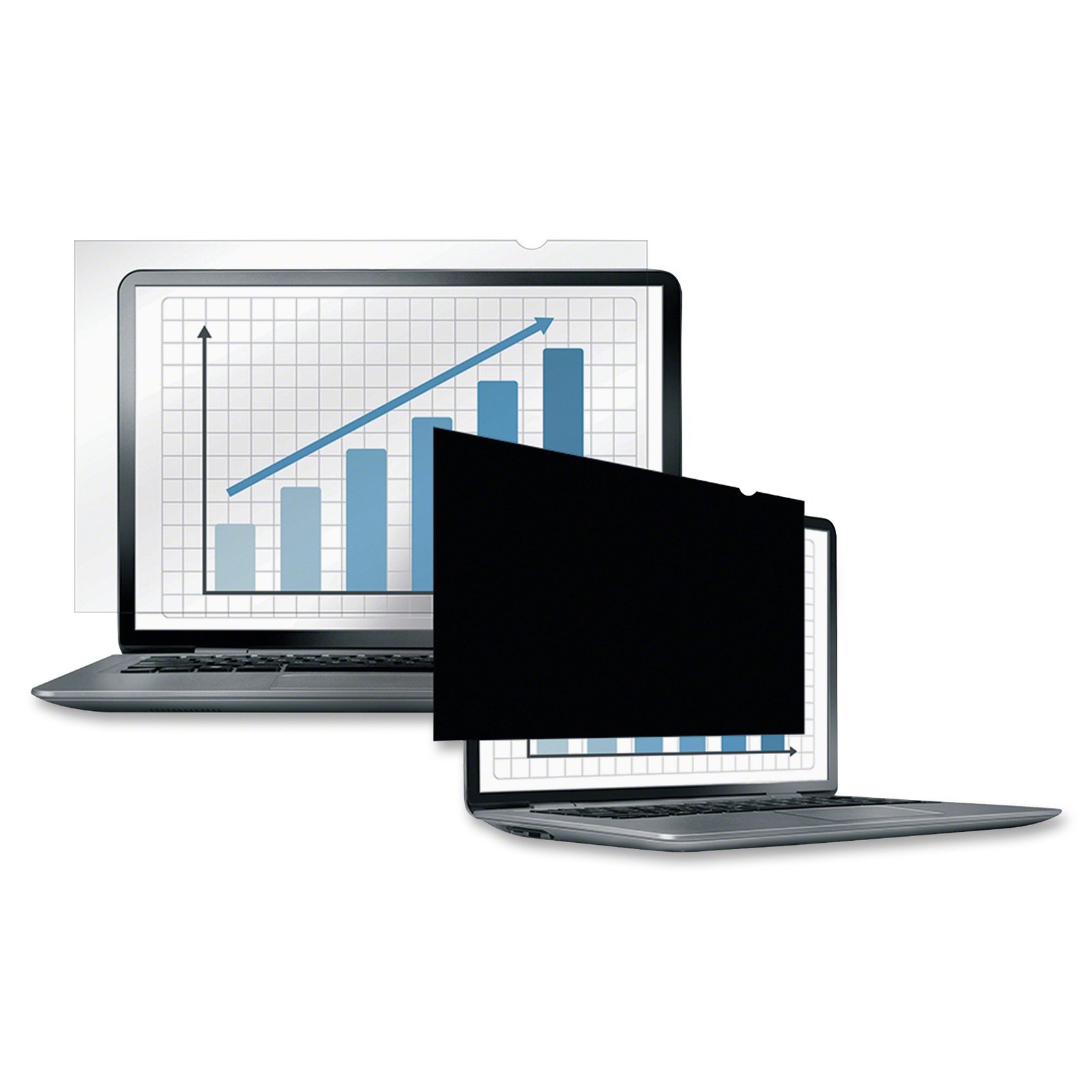 Fellowes PrivaScreen Anti Glare Black Privacy Filter & Screen Protector For Lapt