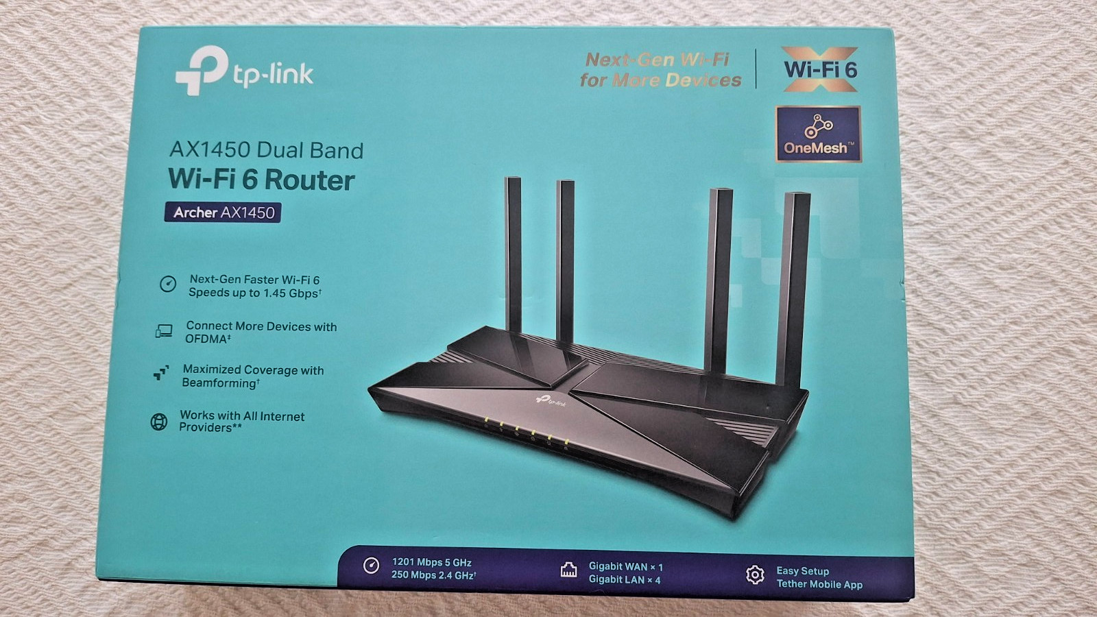 TP-LINK  AX1450 Dual-Band Wi-Fi 6 Router