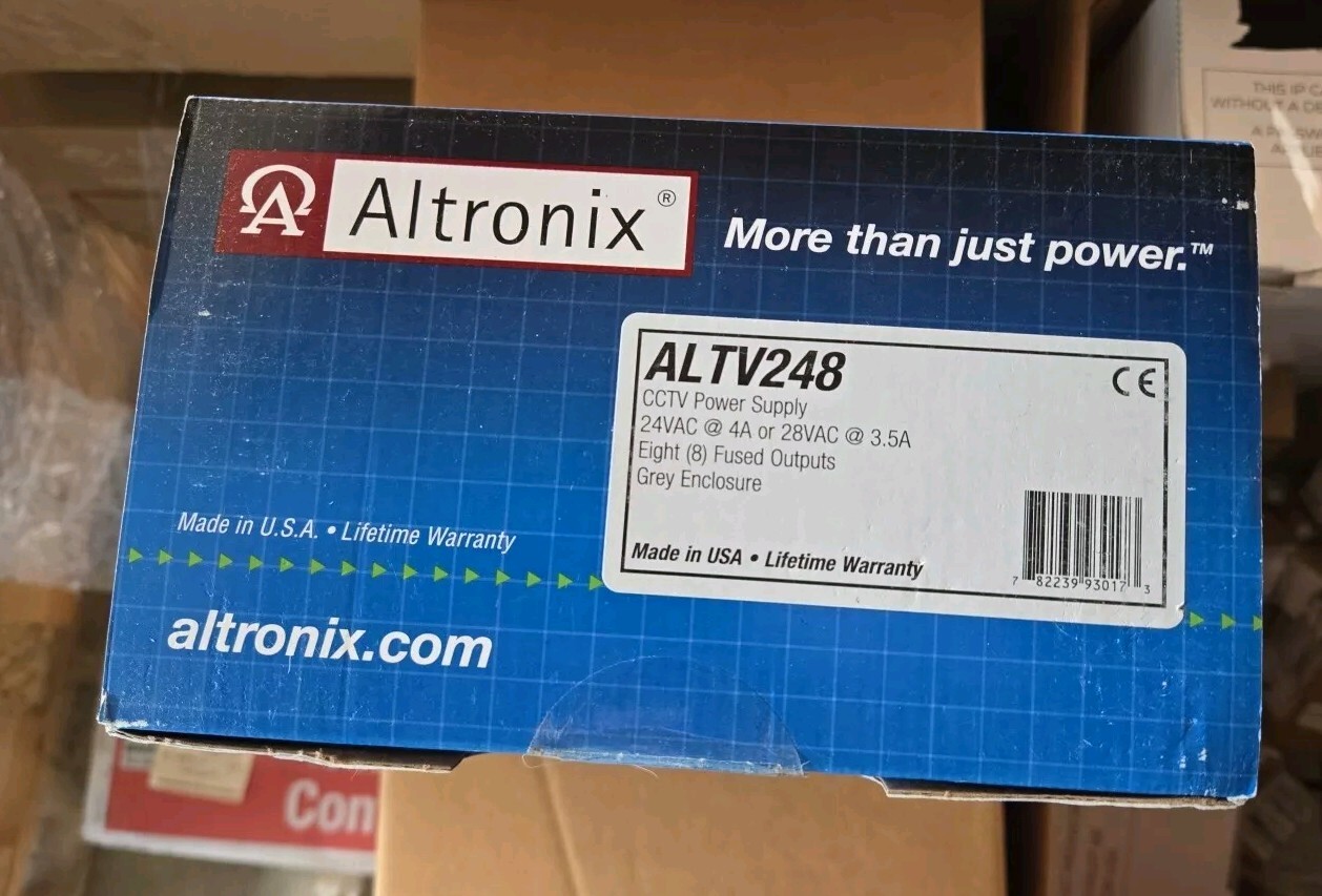ALTRONIX ALTV248 CCTV Power Supply 8 Fused Outputs 24VAC @ 4A or 28VAC @ 3.5A